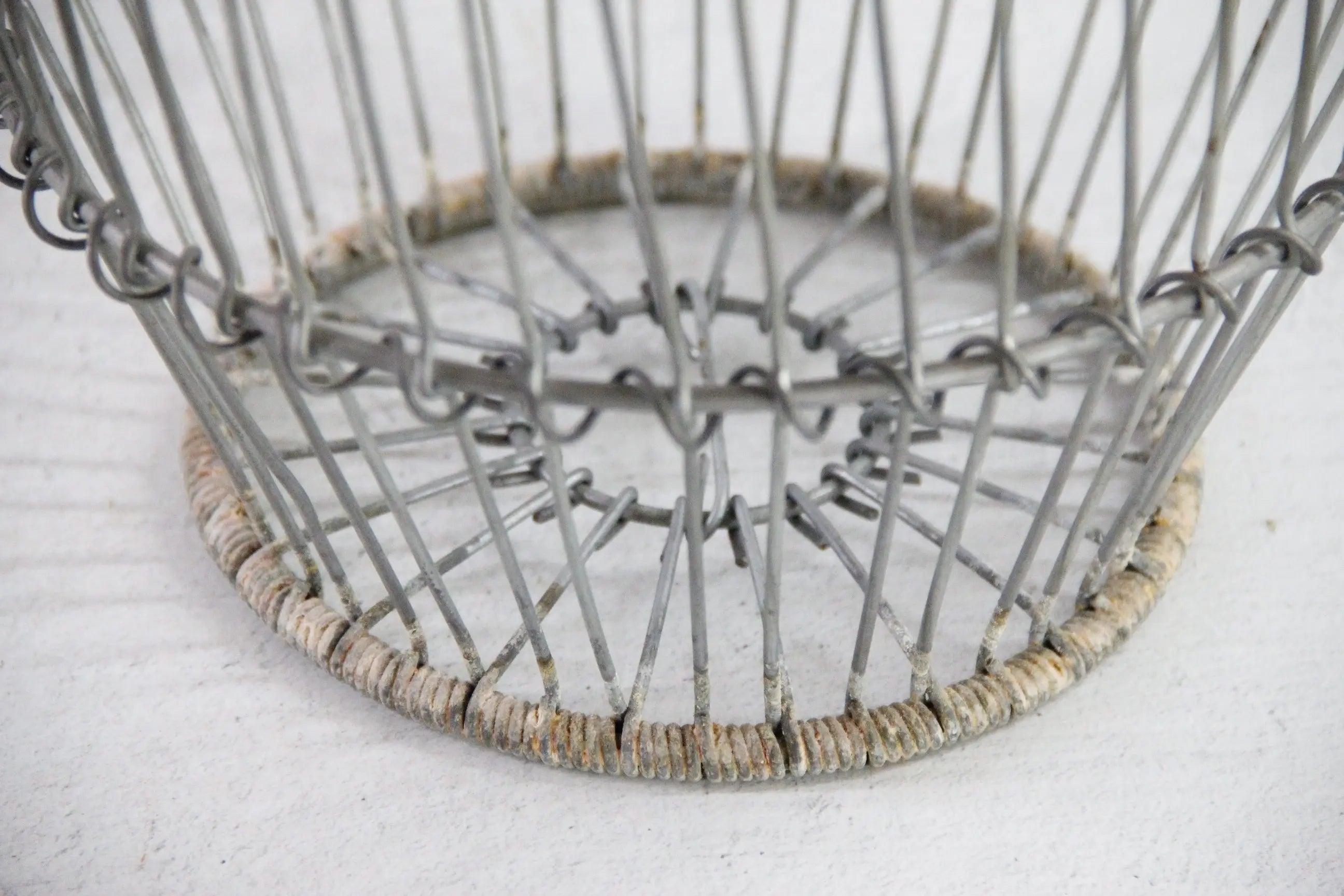 Vintage Zinc Wire Egg Basket | Heavy Gathering Farmhouse  Debra Hall Lifestyle