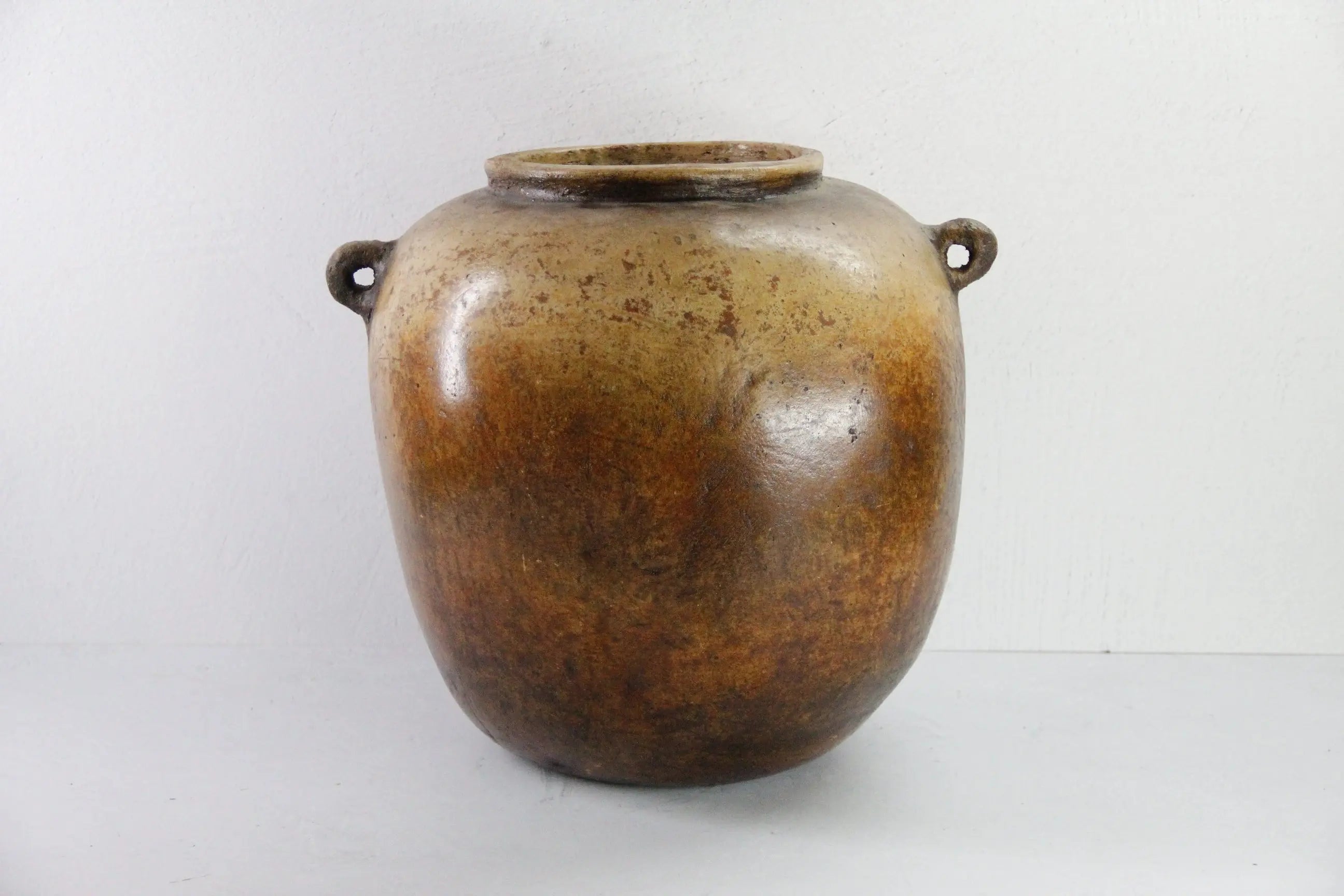Wabi Sabi Pottery Vase | Vintage Martaban Jar-Clay Pot  Debra Hall Lifestyle