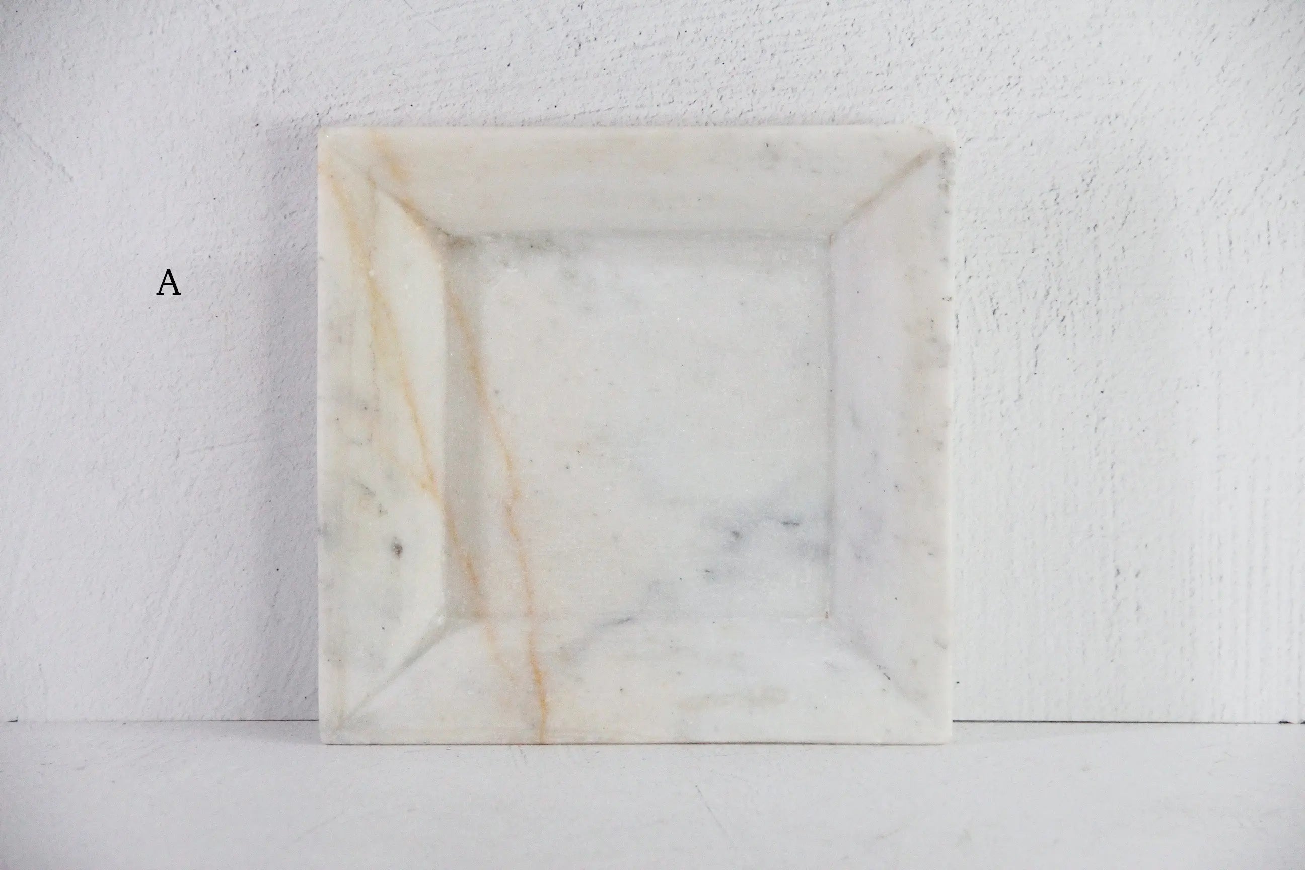 White Marble Tray | Hand Carved Honed Stone Assorted  Debra Hall Lifestyle