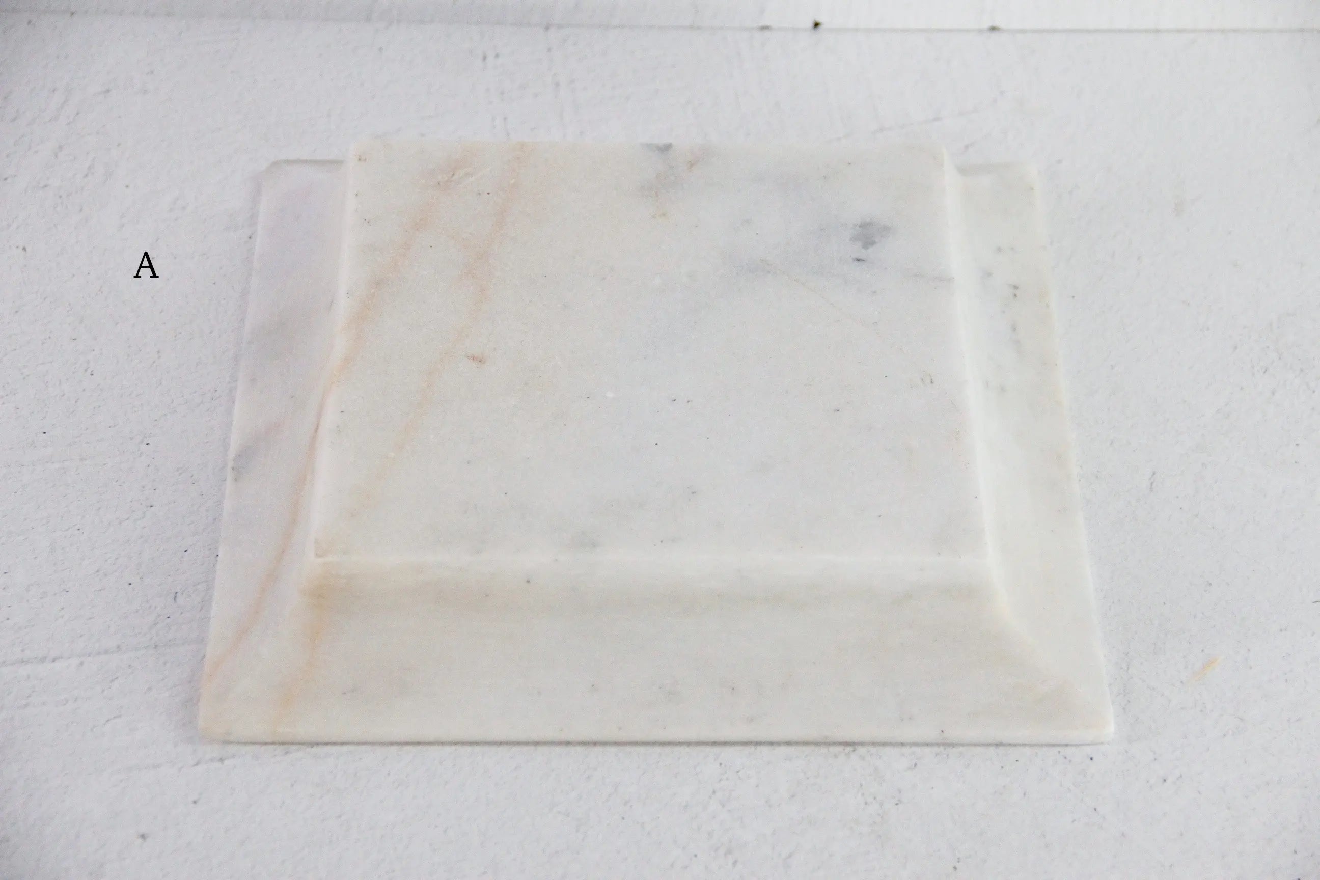 White Marble Tray | Hand Carved Honed Stone Assorted  Debra Hall Lifestyle