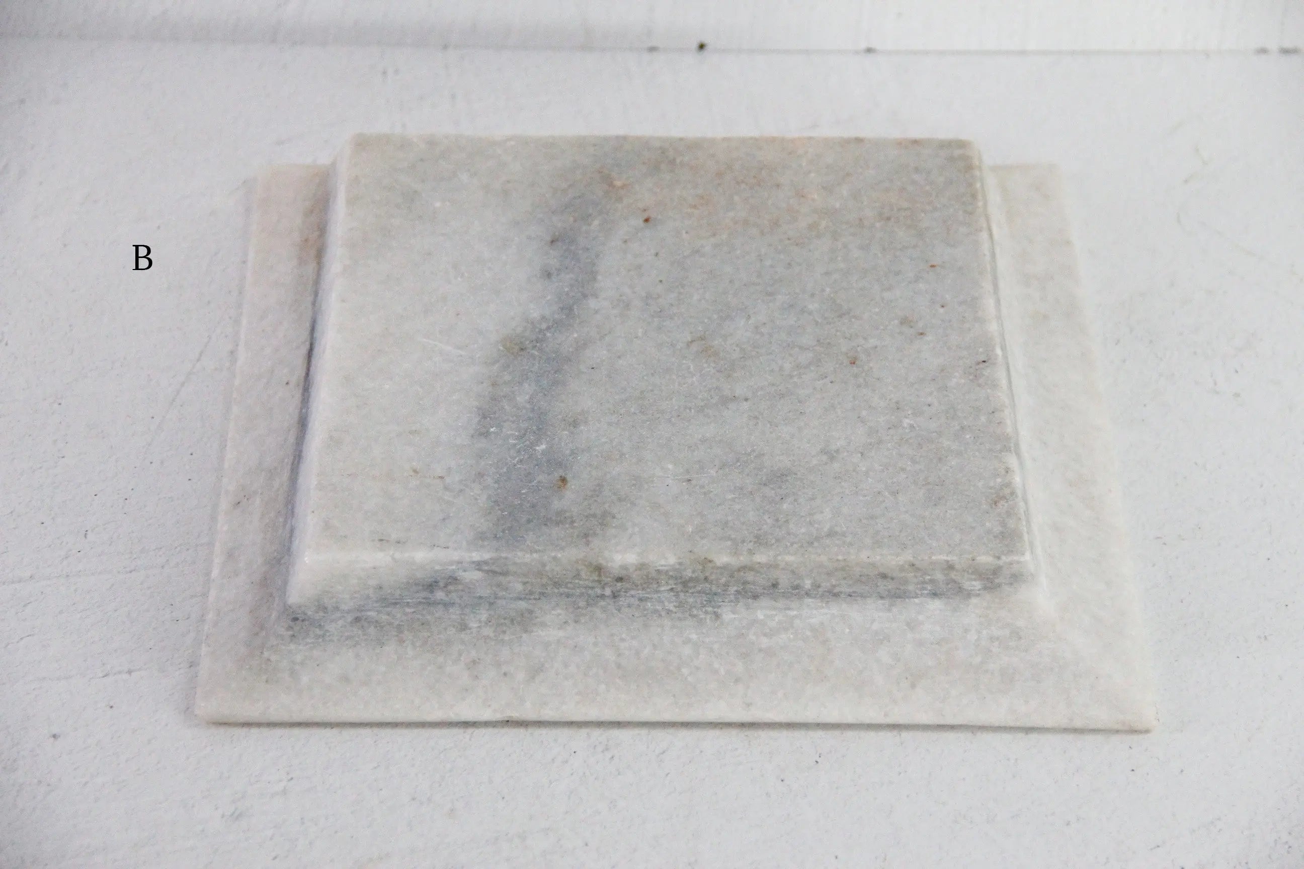 White Marble Tray | Hand Carved Honed Stone Assorted  Debra Hall Lifestyle