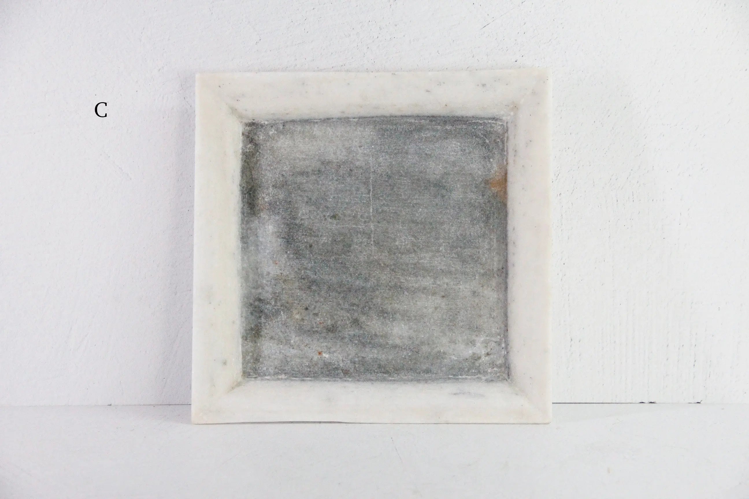 White Marble Tray | Hand Carved Honed Stone Assorted  Debra Hall Lifestyle