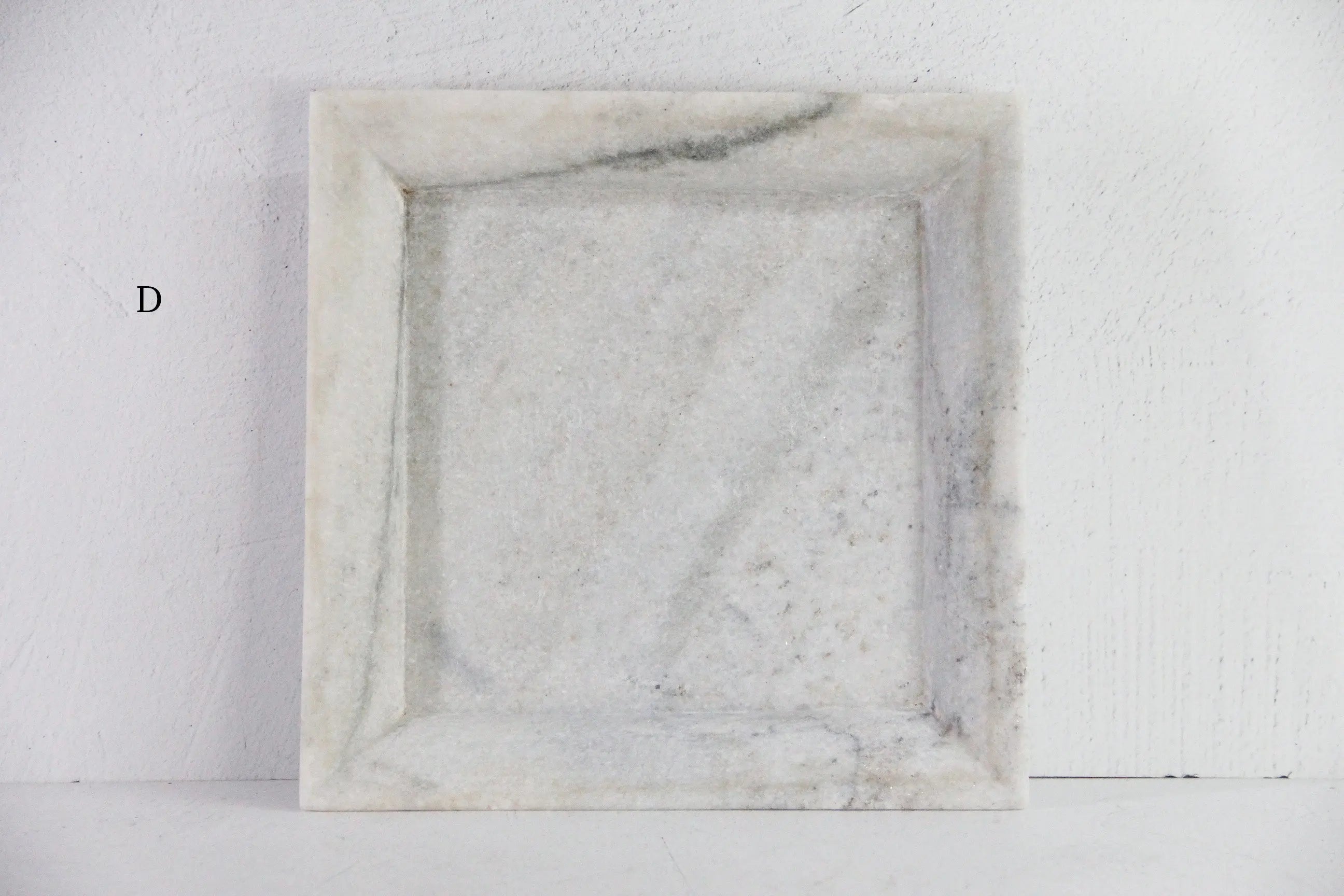 White Marble Tray | Hand Carved Honed Stone Assorted  Debra Hall Lifestyle