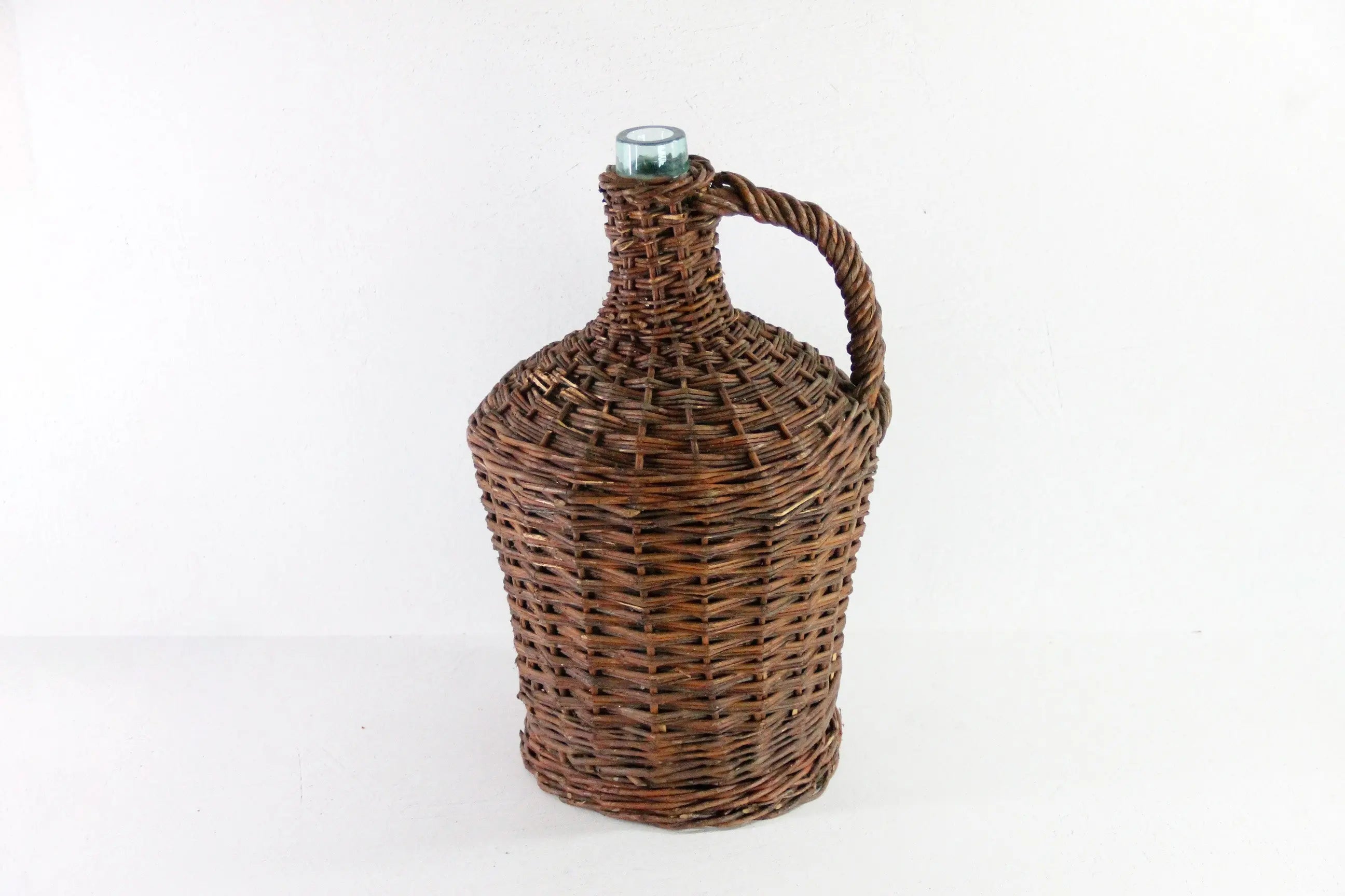 Wicker Covered Demijohn Bottle France | Vintage Wrapped Glass Large  Debra Hall Lifestyle
