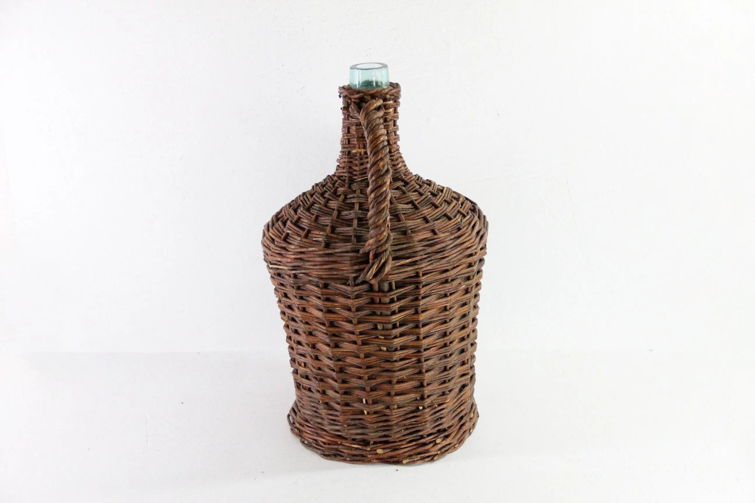 Wicker Covered Demijohn Bottle France | Vintage Wrapped Glass Large  Debra Hall Lifestyle