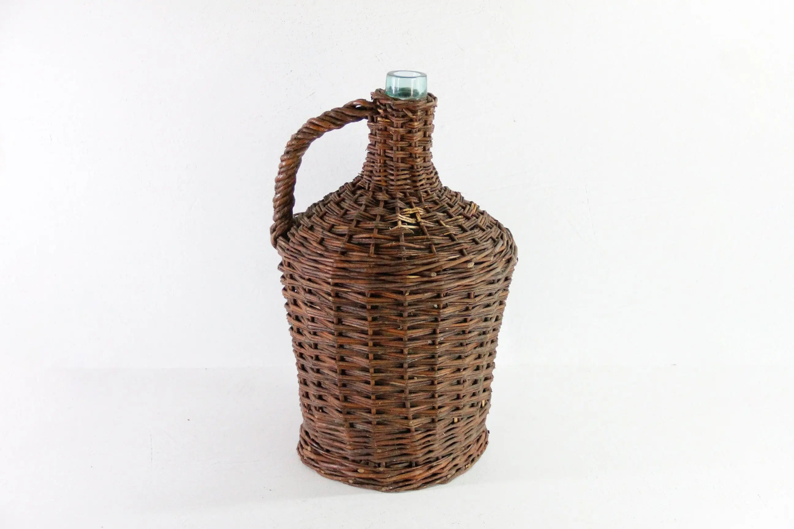 Wicker Covered Demijohn Bottle France | Vintage Wrapped Glass Large  Debra Hall Lifestyle