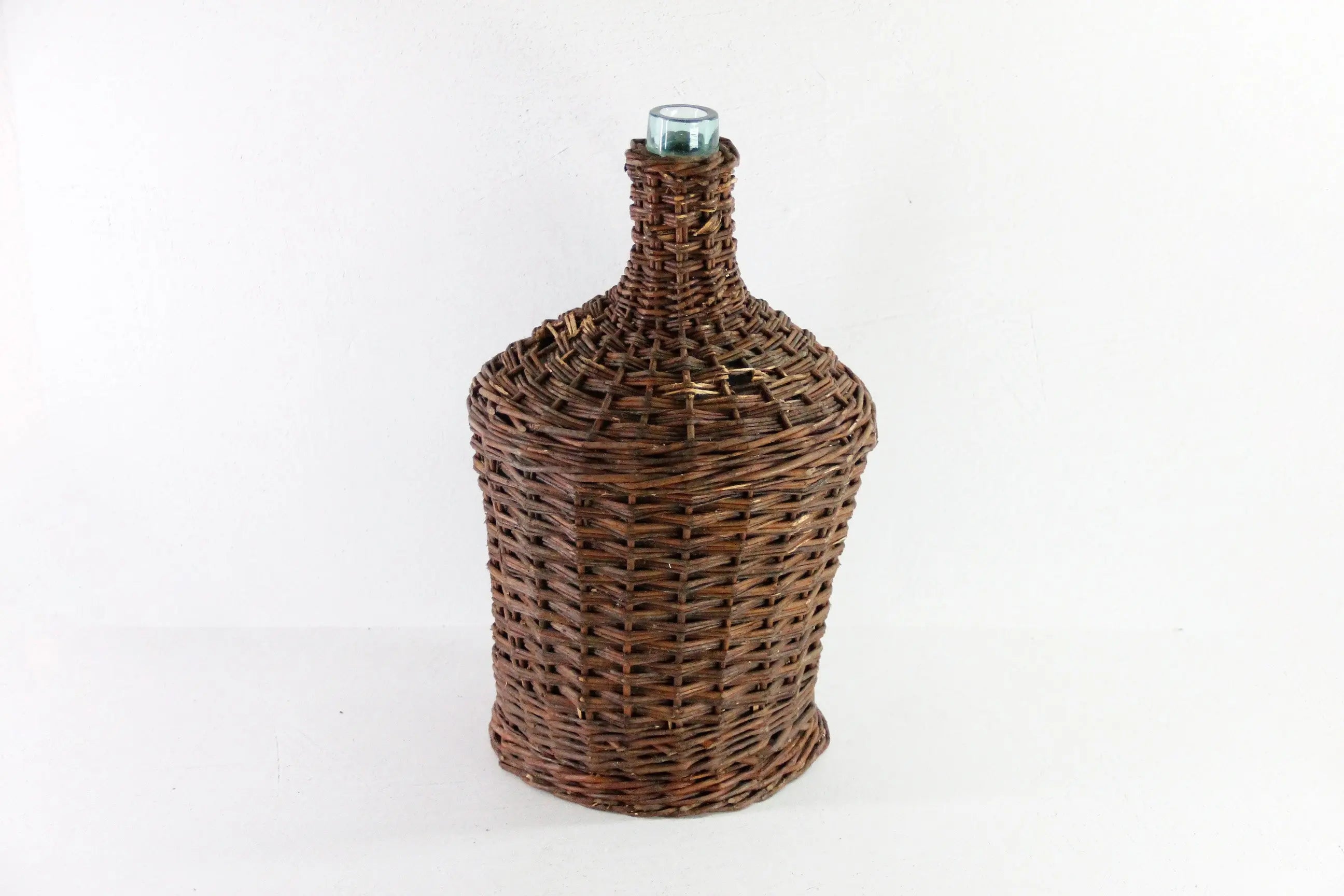 Wicker Covered Demijohn Bottle France | Vintage Wrapped Glass Large  Debra Hall Lifestyle