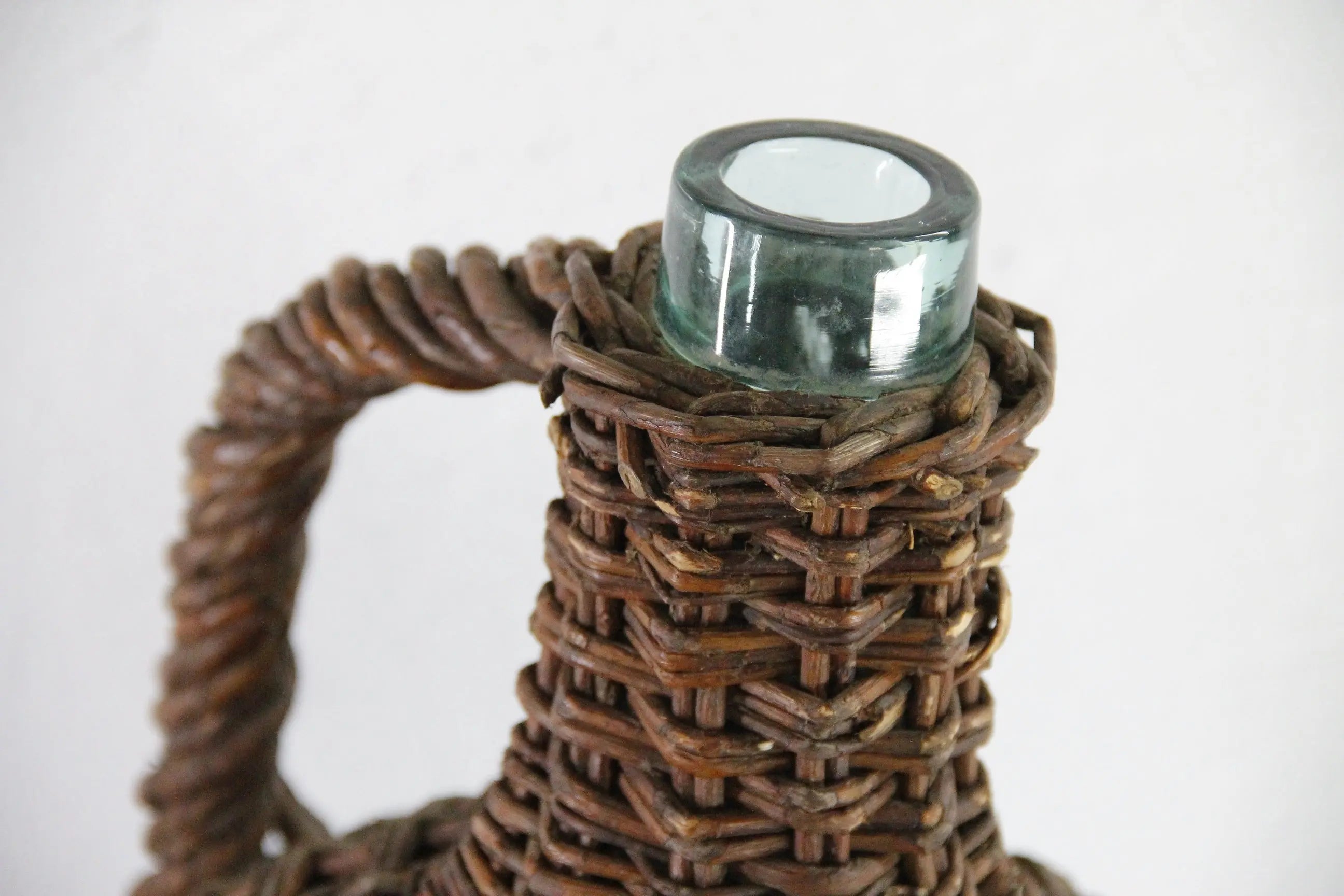 Wicker Covered Demijohn Bottle France | Vintage Wrapped Glass Large  Debra Hall Lifestyle