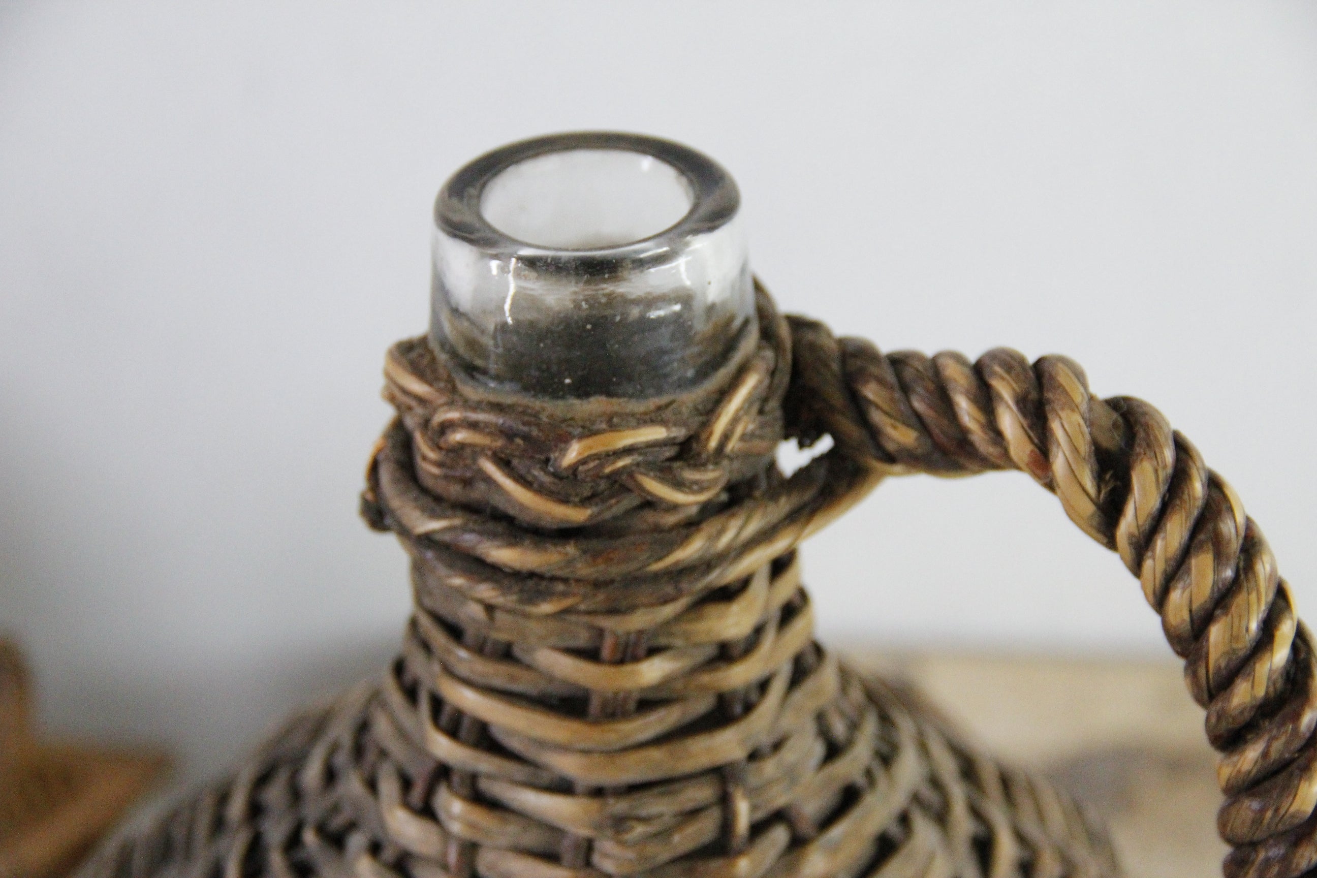 Wicker Demijohn Bottle France | Rattan Wrapped Jug  Debra Hall Lifestyle