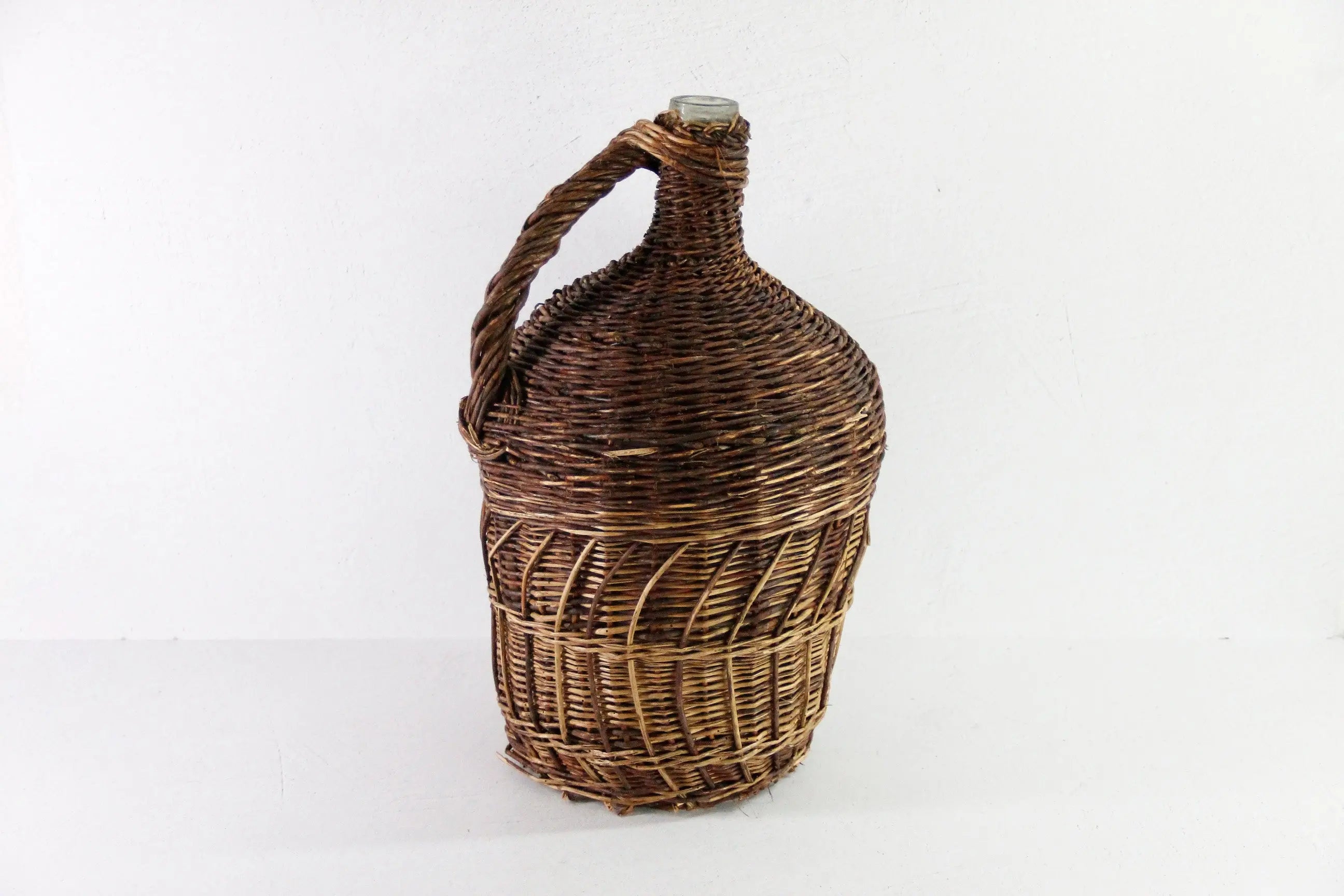 Wicker Demijohn Bottle France | Vintage Wrapped Glass Large  Debra Hall Lifestyle