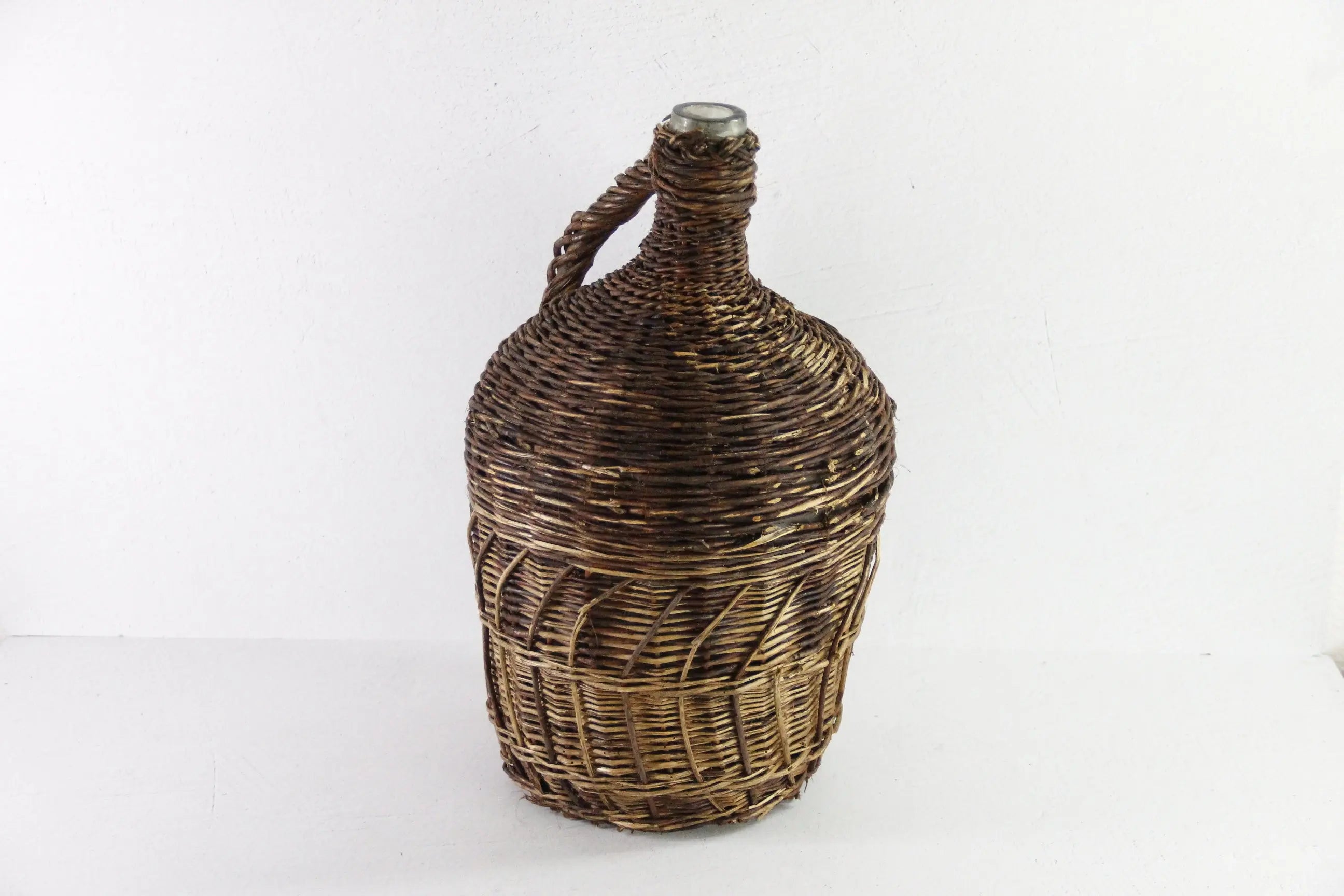Wicker Demijohn Bottle France | Vintage Wrapped Glass Large  Debra Hall Lifestyle