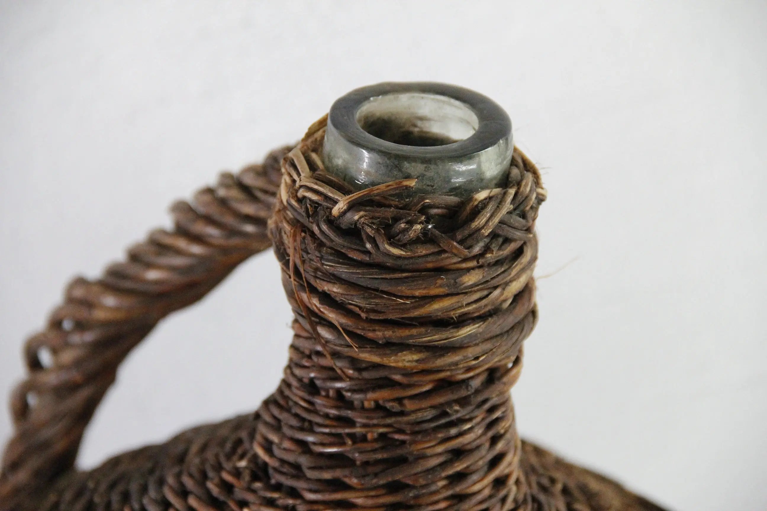 Wicker Demijohn Bottle France | Vintage Wrapped Glass Large  Debra Hall Lifestyle