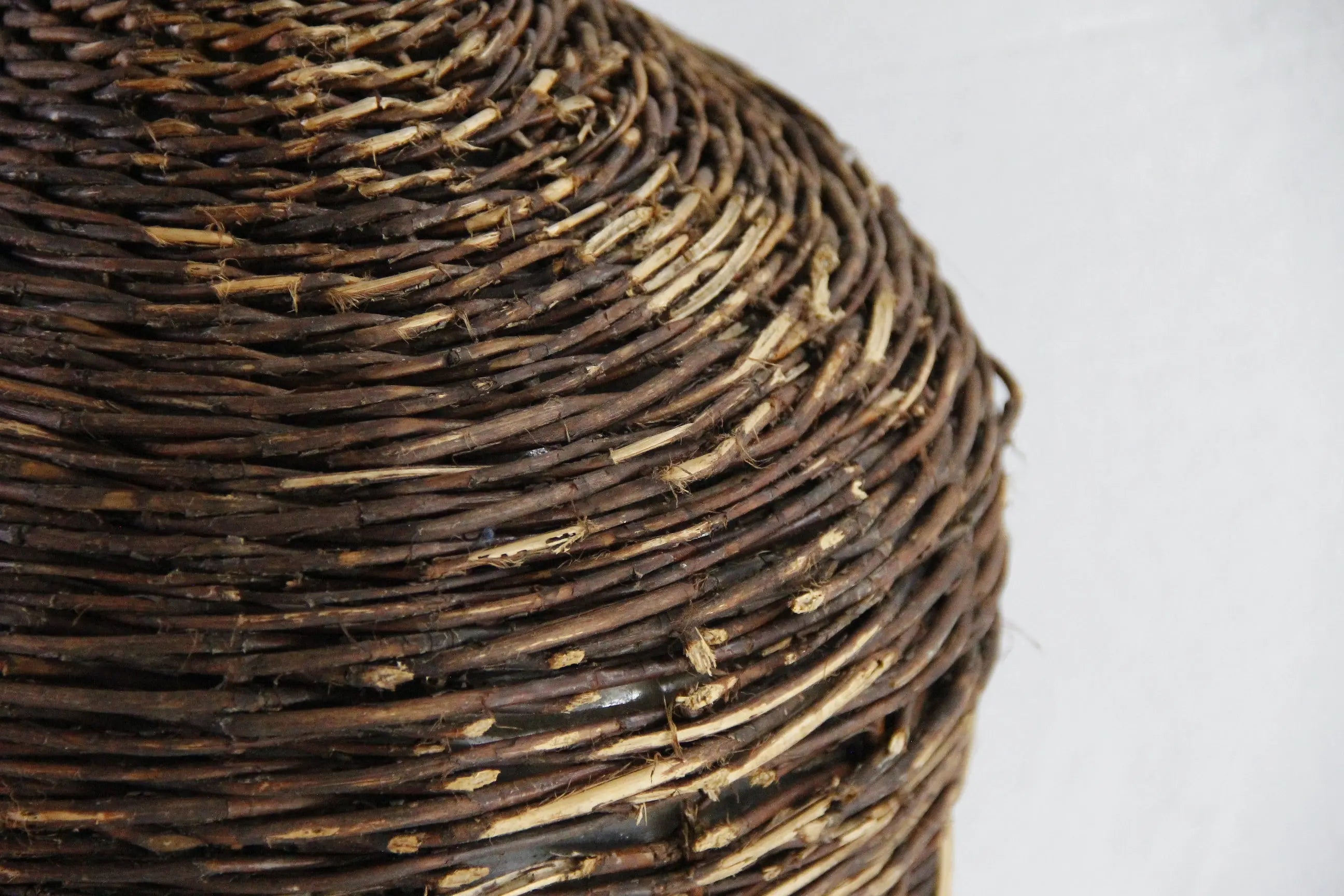 Wicker Demijohn Bottle France | Vintage Wrapped Glass Large  Debra Hall Lifestyle