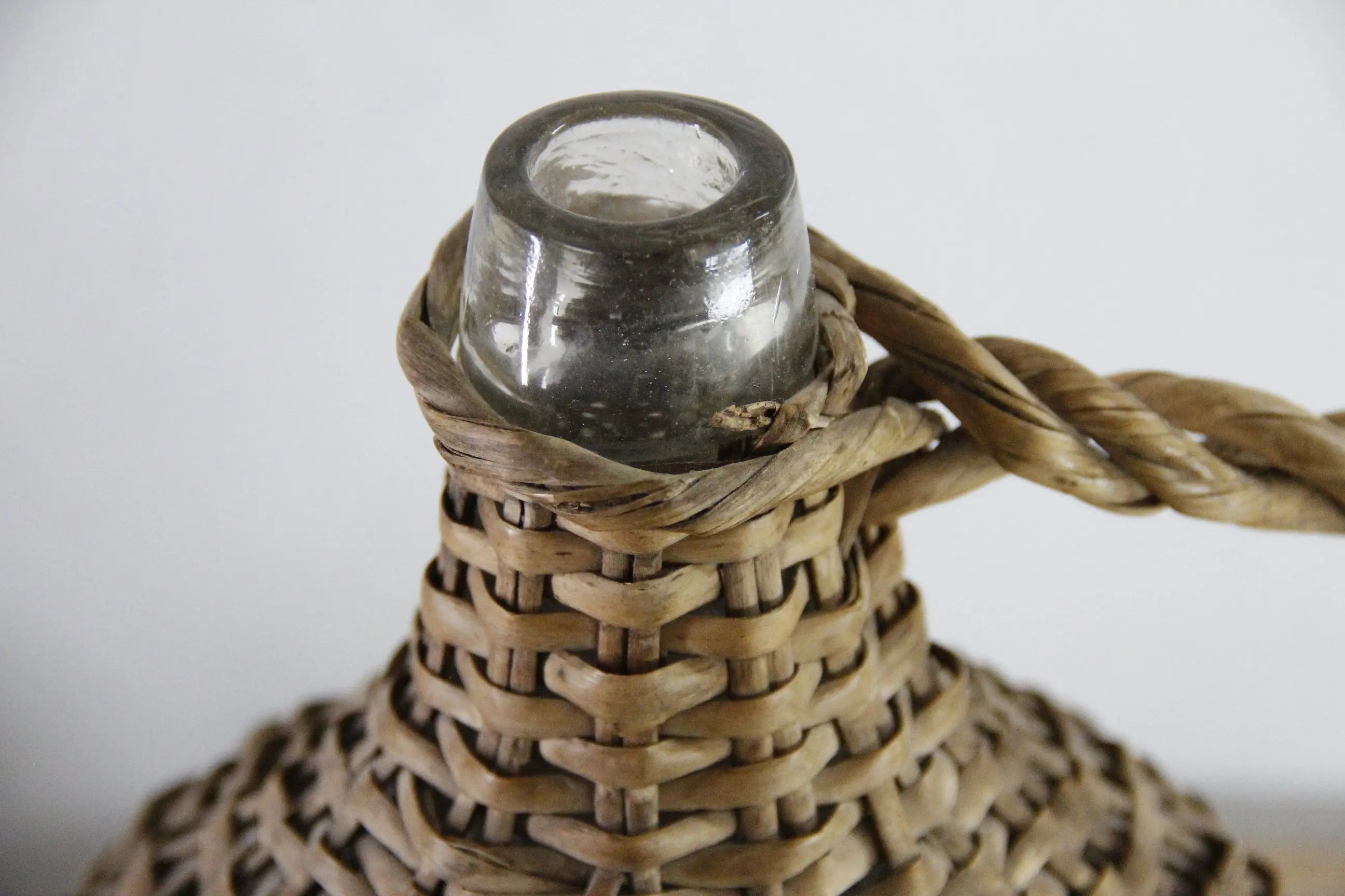 Wicker Demijohn | Vintage French Wrapped Wine Jug  Debra Hall Lifestyle