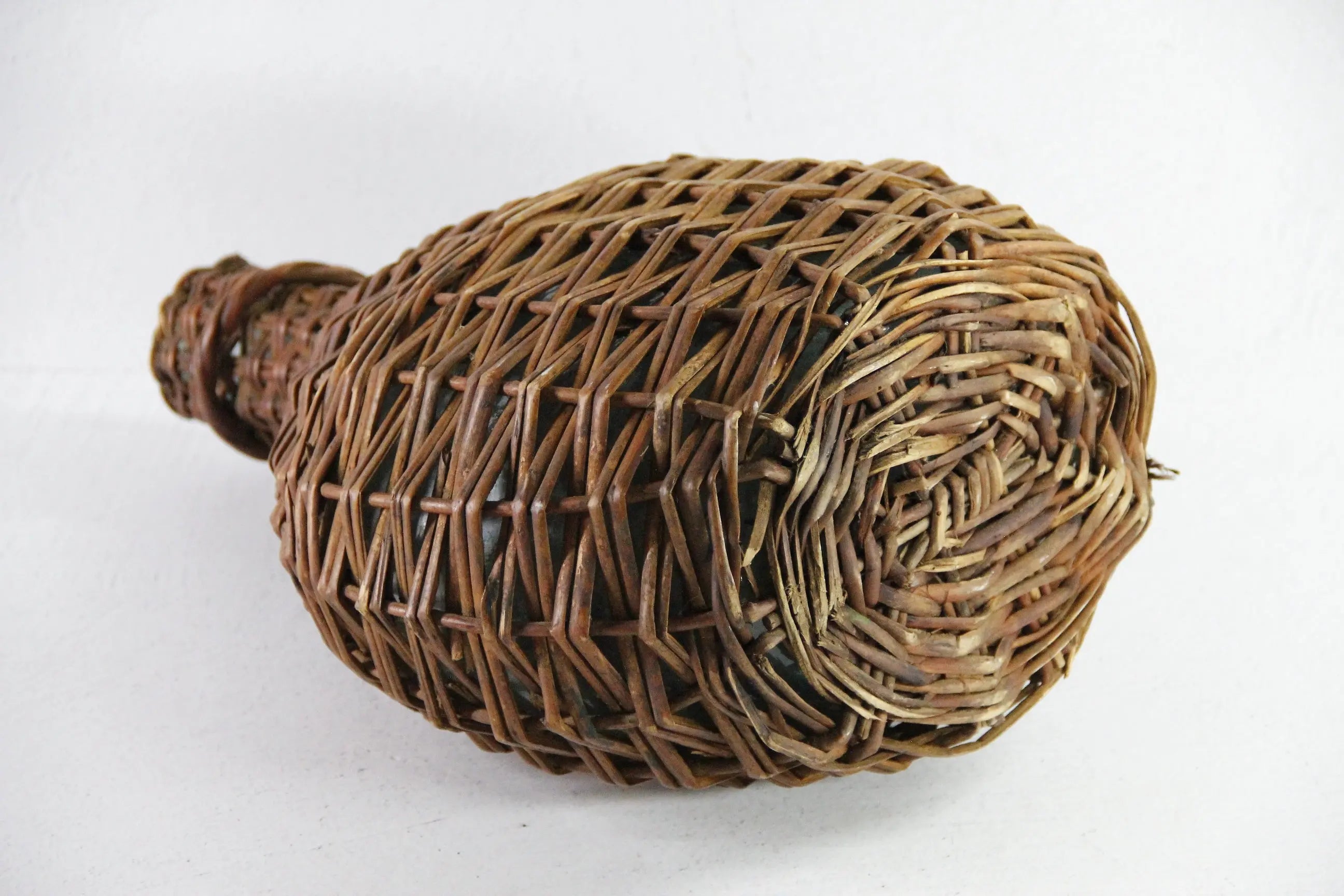 Wicker Demijohn | Vintage Wine Bottle With Handle  Debra Hall Lifestyle