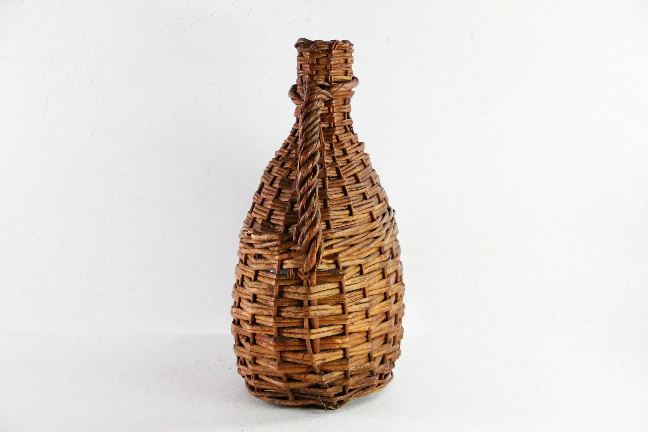 Wicker Demijohn | Vintage Wine Bottle With Handle  Debra Hall Lifestyle