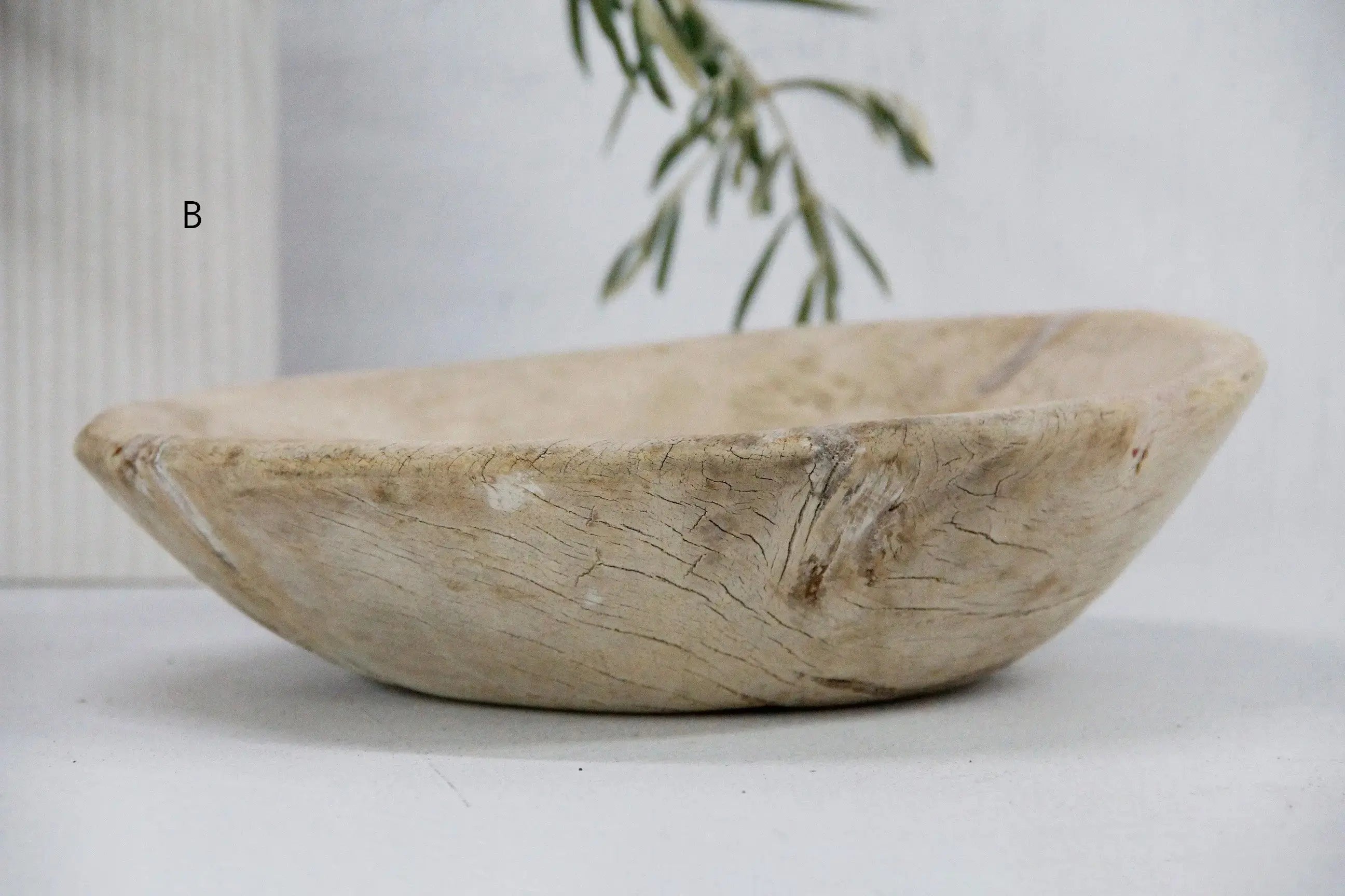 Wooden Dough Bowl Antique | Medium Assorted | Catchall  Debra Hall Lifestyle