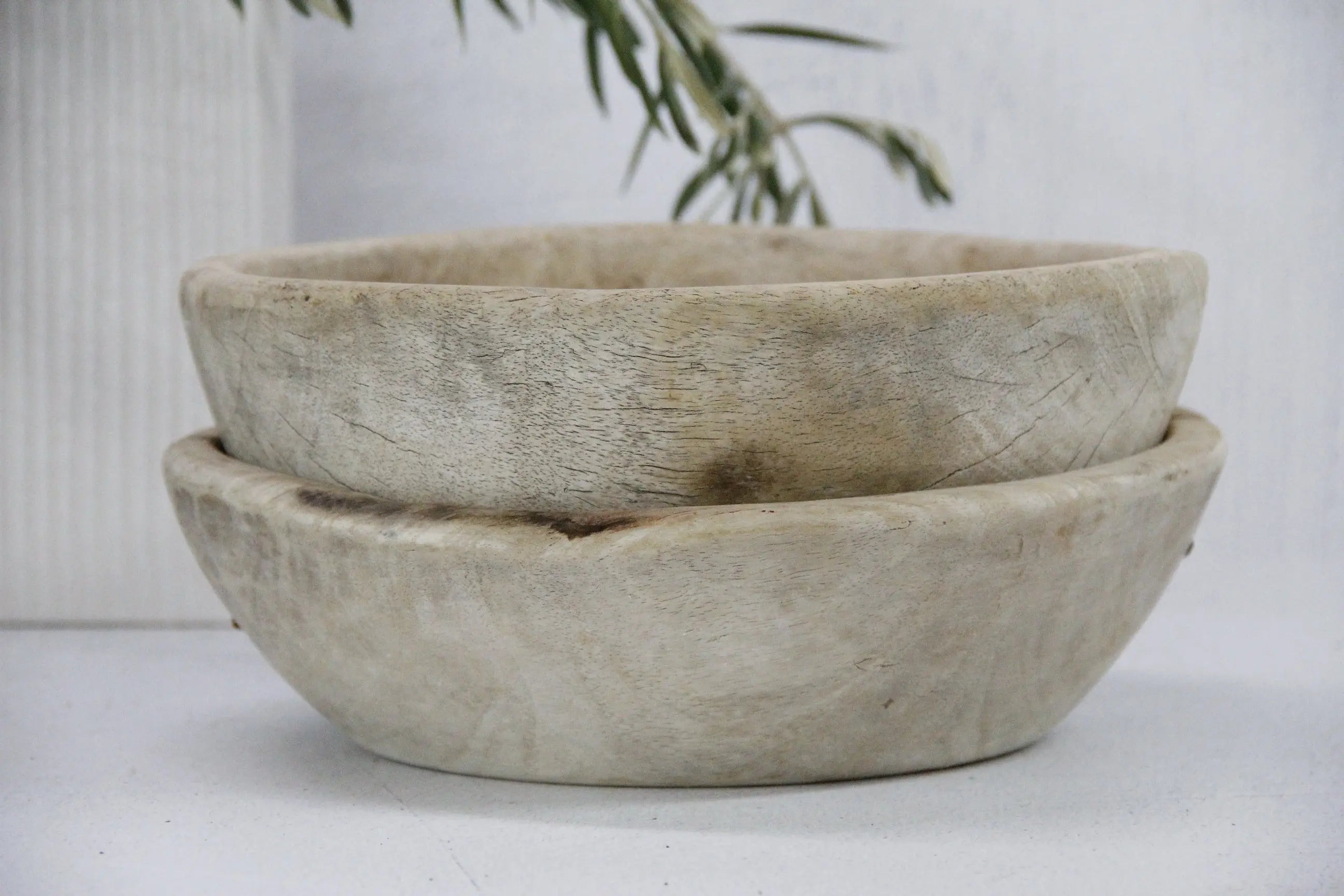 Wooden Dough Bowl Antique | Medium  Debra Hall Lifestyle