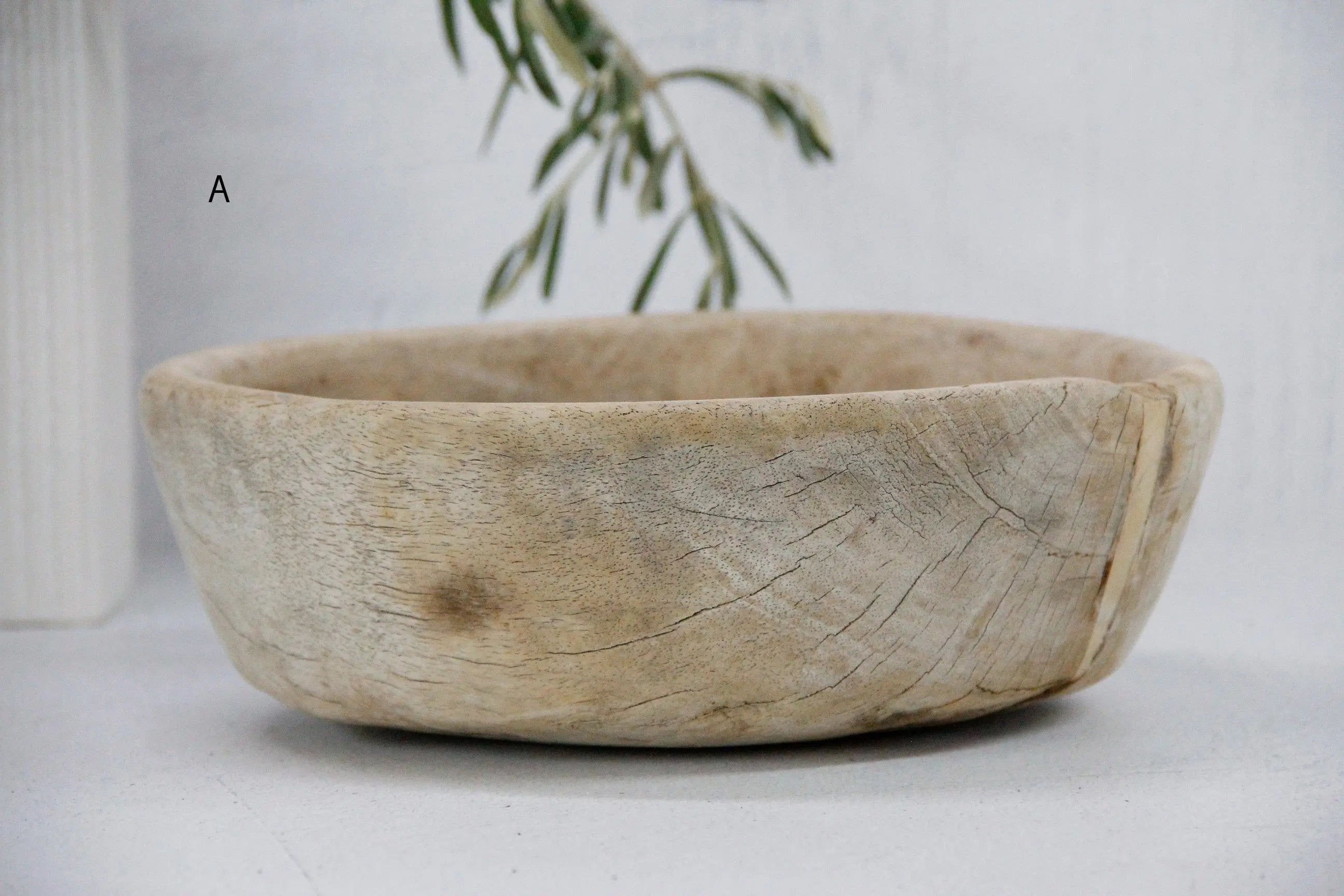 Wooden Dough Bowl Antique | Medium  Debra Hall Lifestyle