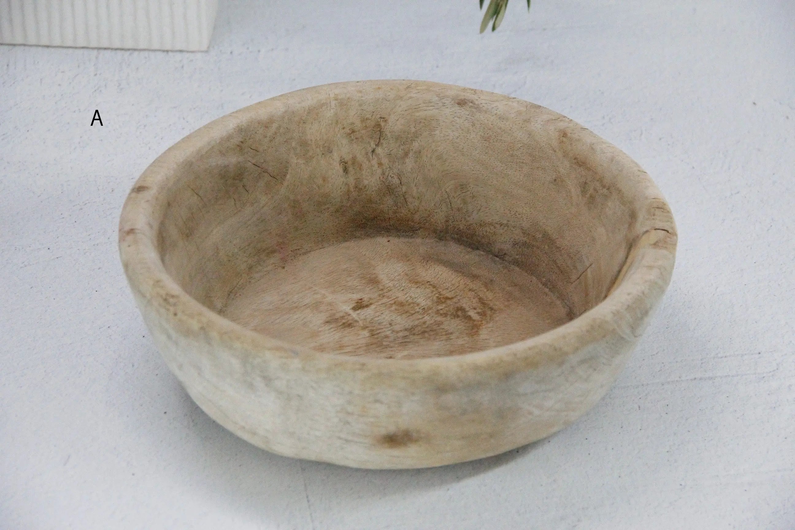 Wooden Dough Bowl Antique | Medium  Debra Hall Lifestyle