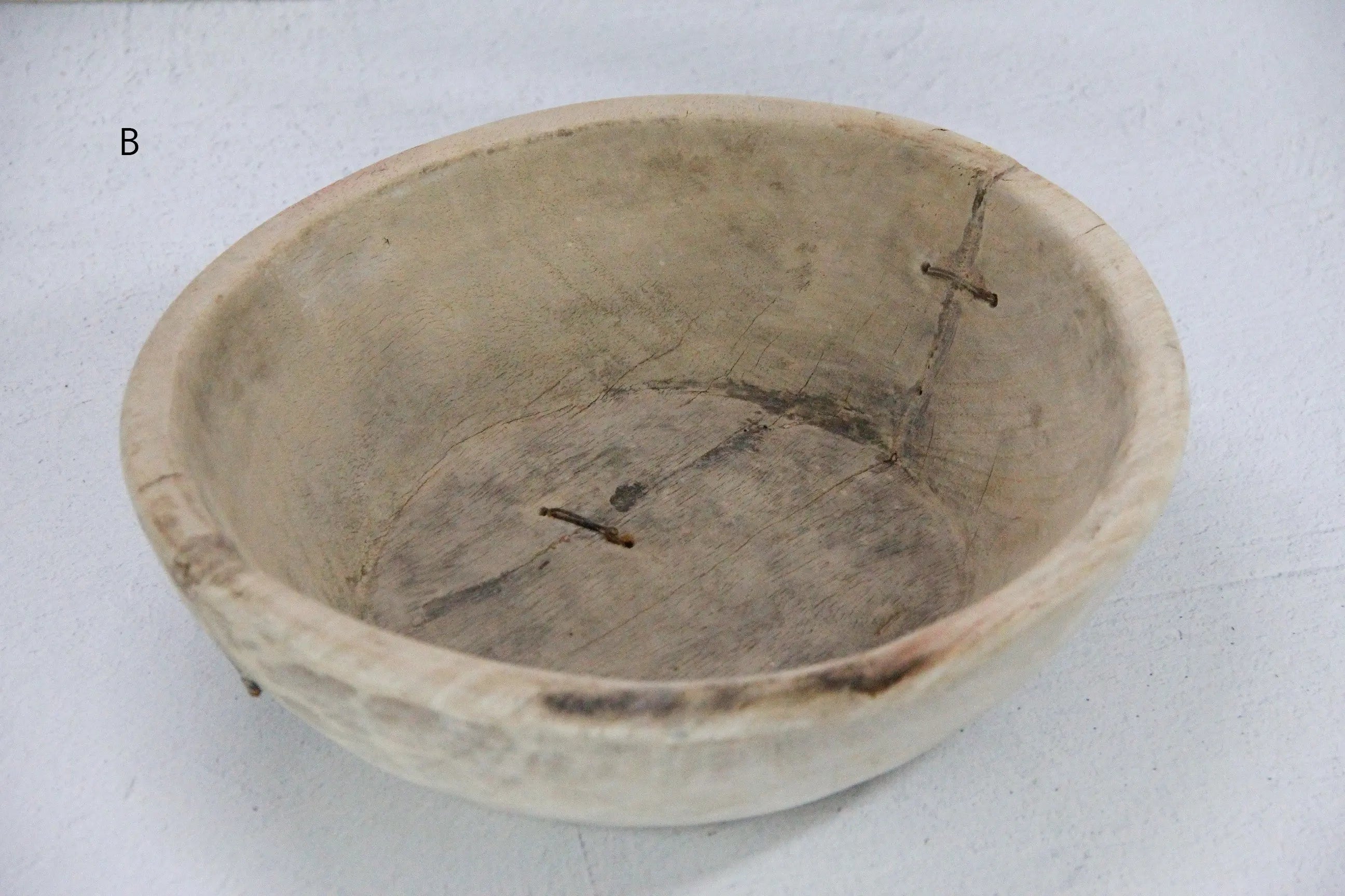 Wooden Dough Bowl Antique | Medium  Debra Hall Lifestyle