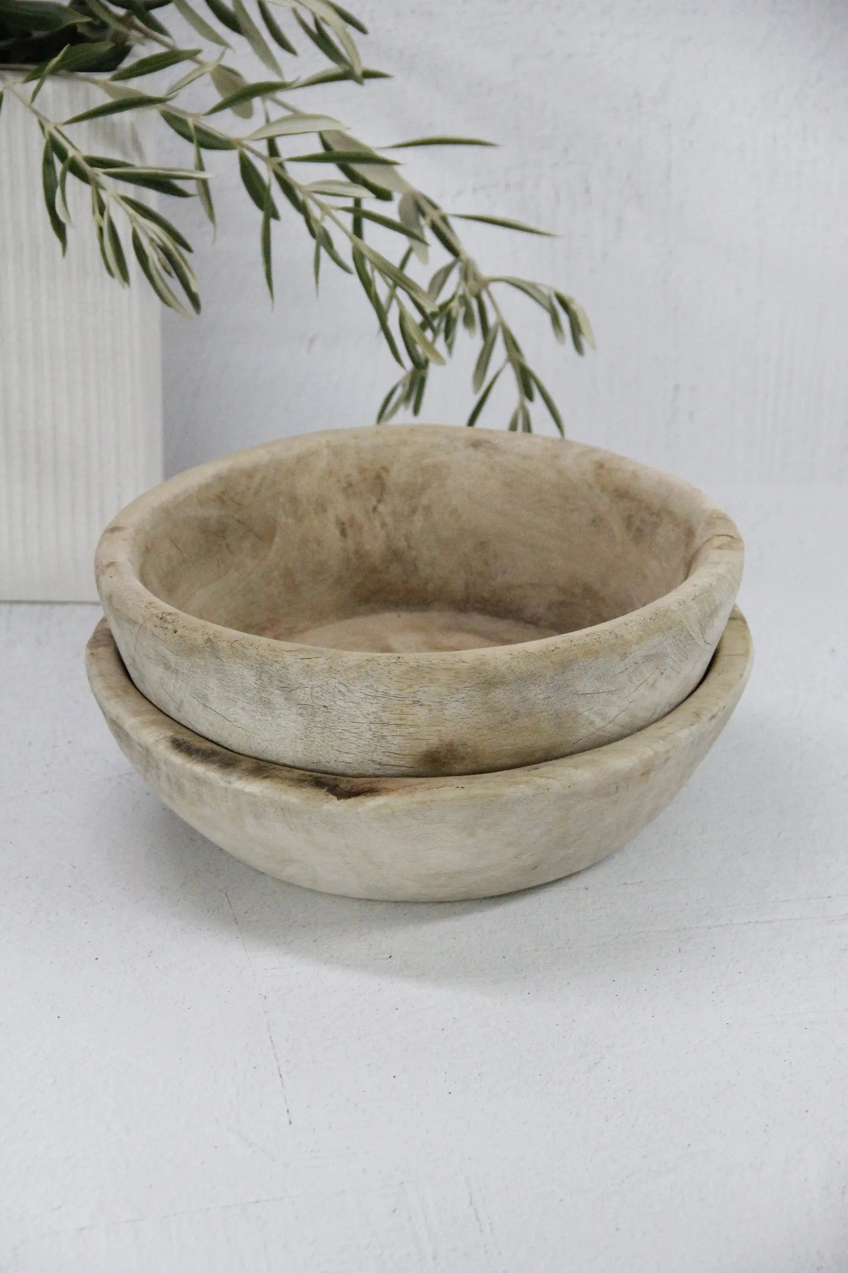 Wooden Dough Bowl Antique | Medium  Debra Hall Lifestyle