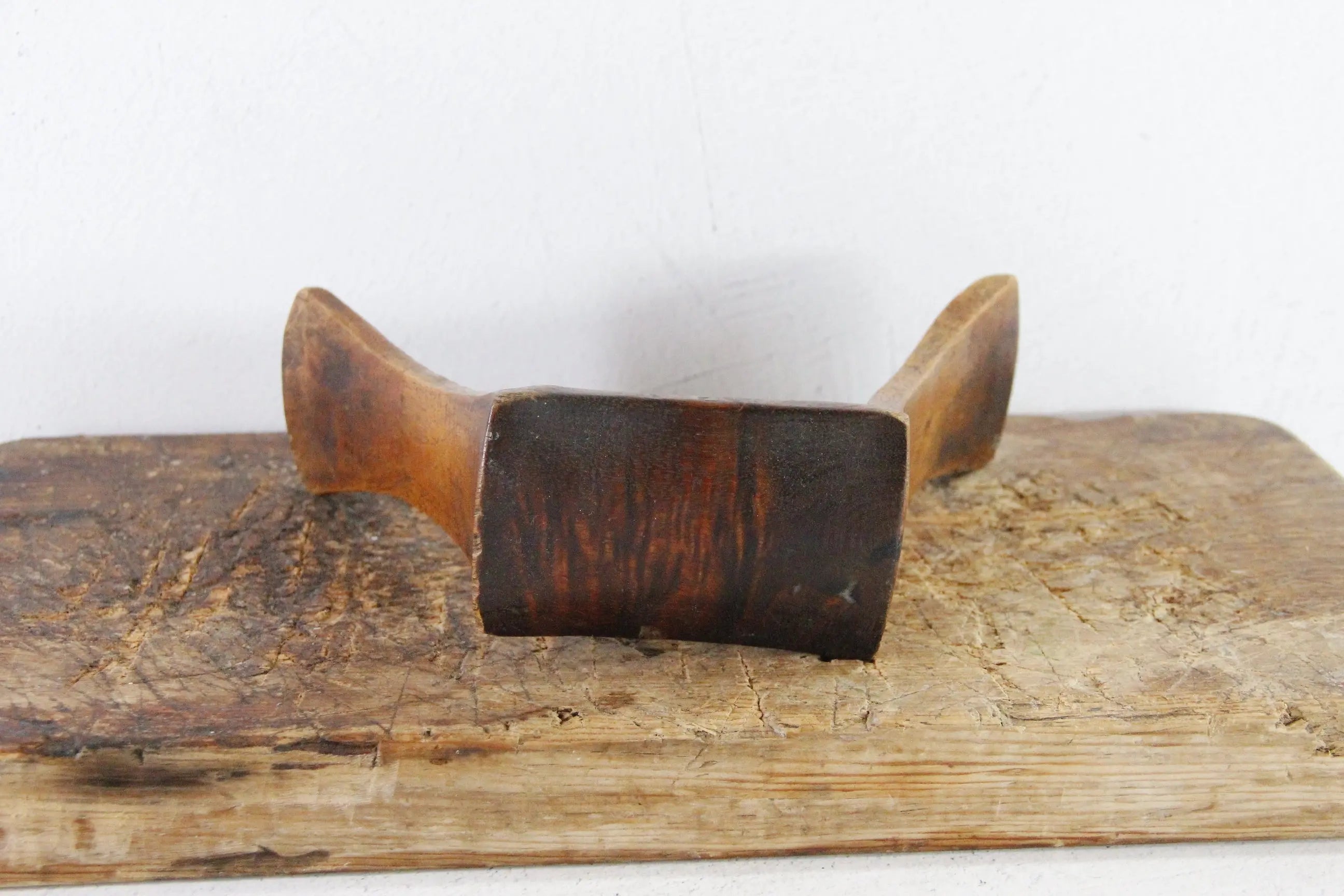 Wooden Headrest Antique Hand Carved African Sculpture