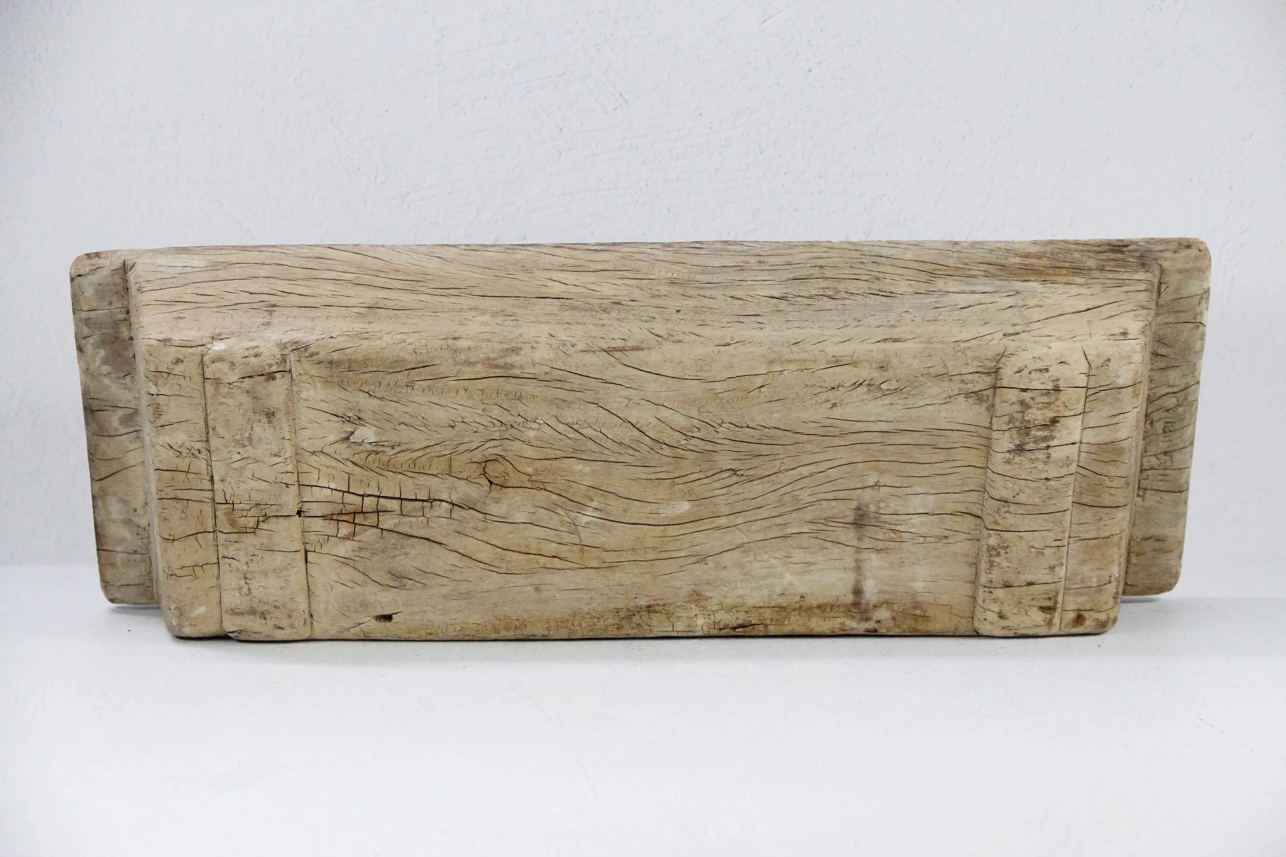 Wooden Trough | Antique Elm Hand Carved Large Vessel  Debra Hall Lifestyle