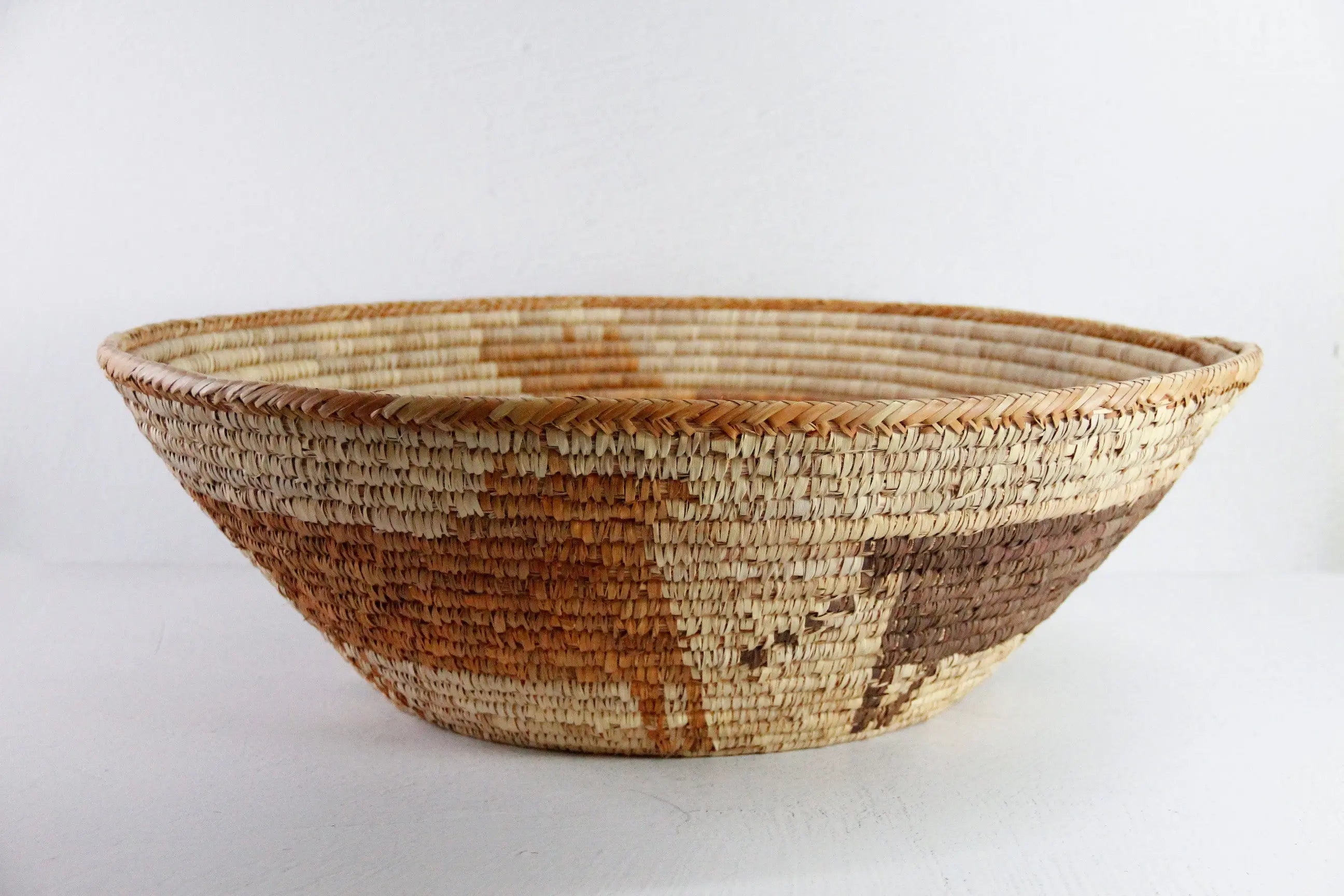 Woven Native American Basket |Vintage Indian XL Bowl  Debra Hall Lifestyle