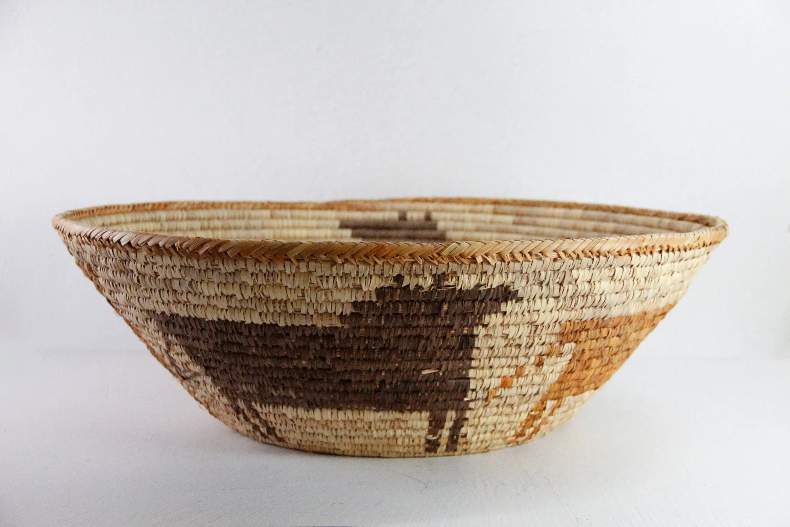 Woven Native American Basket |Vintage Indian XL Bowl  Debra Hall Lifestyle