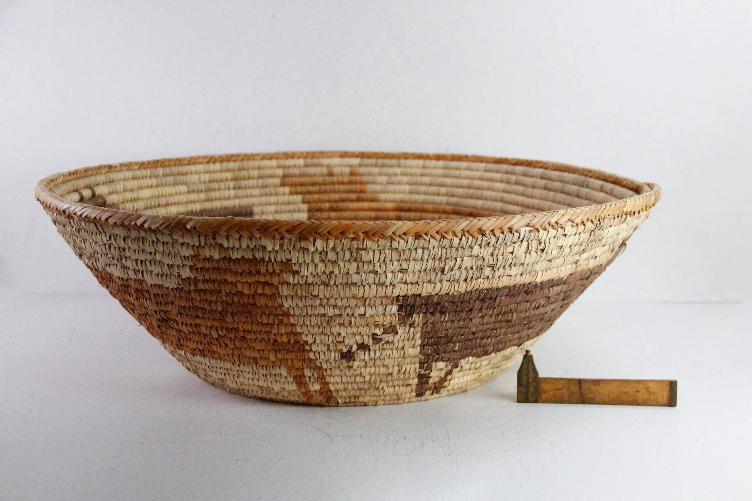 Woven Native American Basket |Vintage Indian XL Bowl  Debra Hall Lifestyle