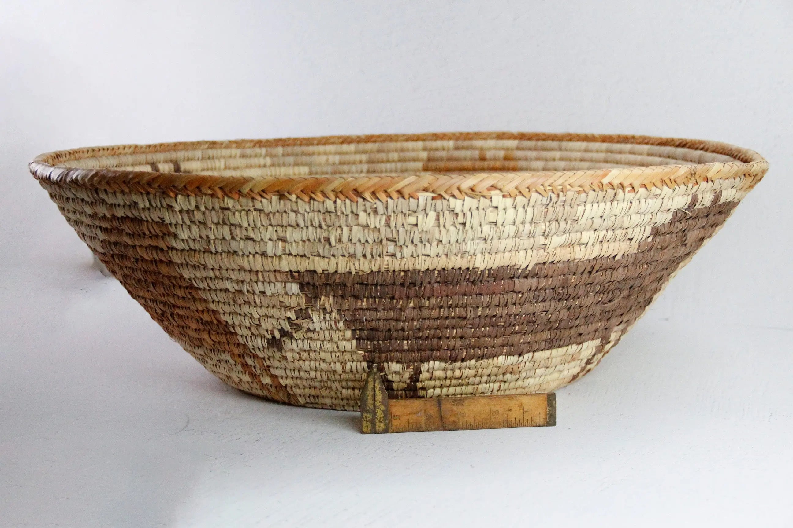 Woven Native American Basket |Vintage Indian XL Bowl  Debra Hall Lifestyle