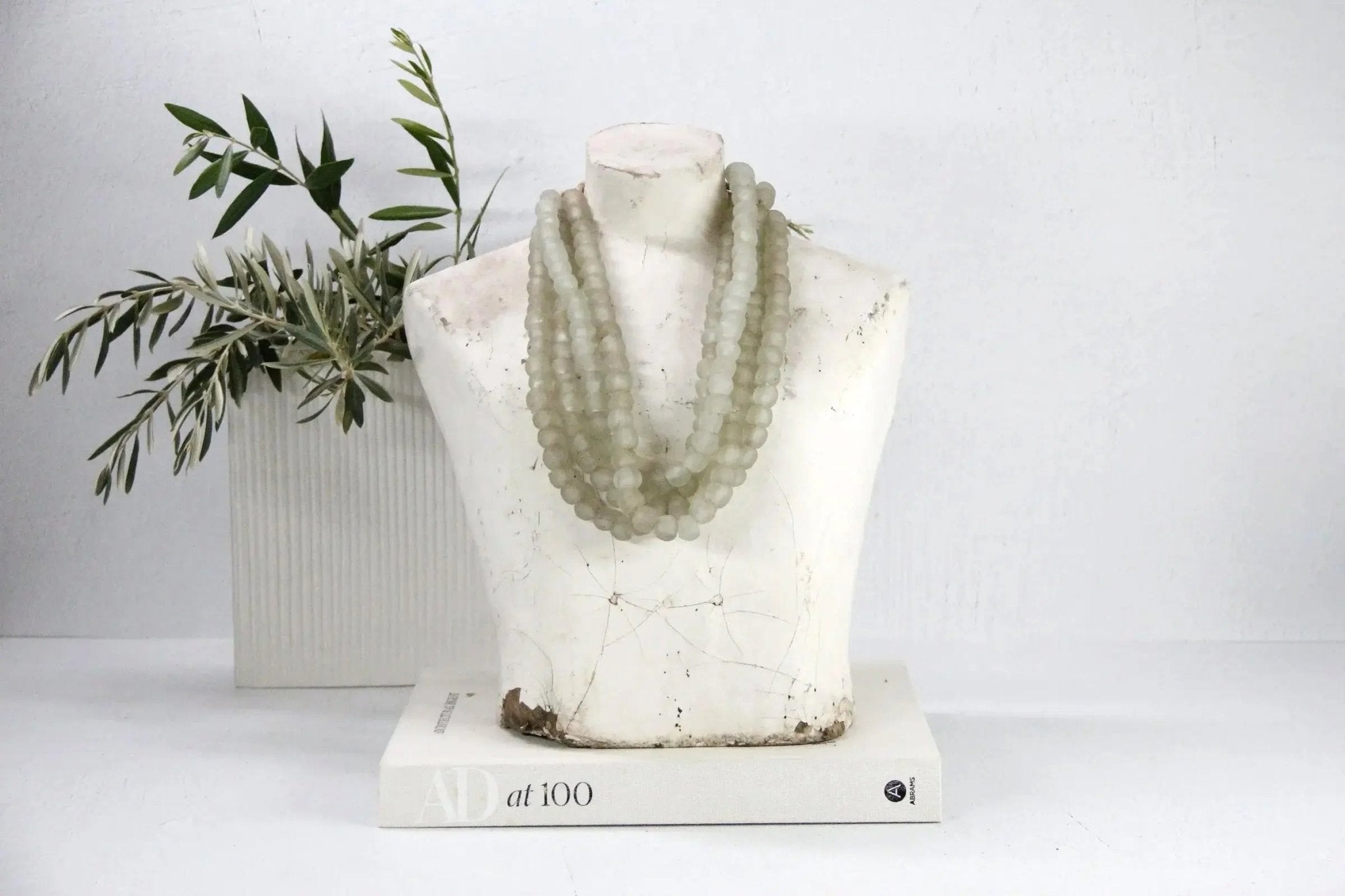 African Trade Beads | Vintage Recycled Glass-Clear Light - Debra Hall Lifestyle