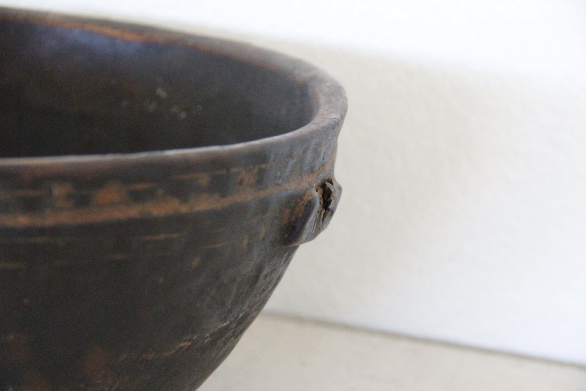  African Wood Bowl | Milking Bowl  knob