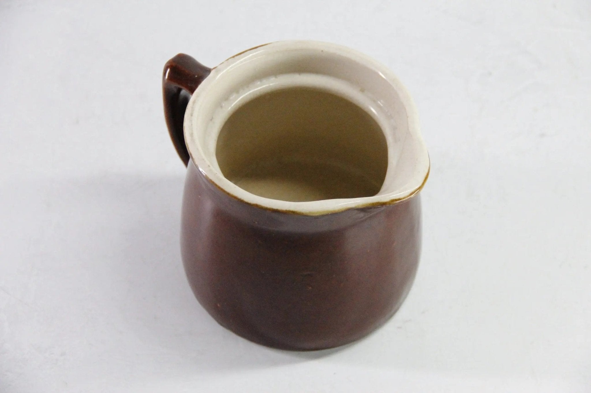 Antique Brown Stoneware Pitcher | Albany Slip 32 0z - Debra Hall Lifestyle