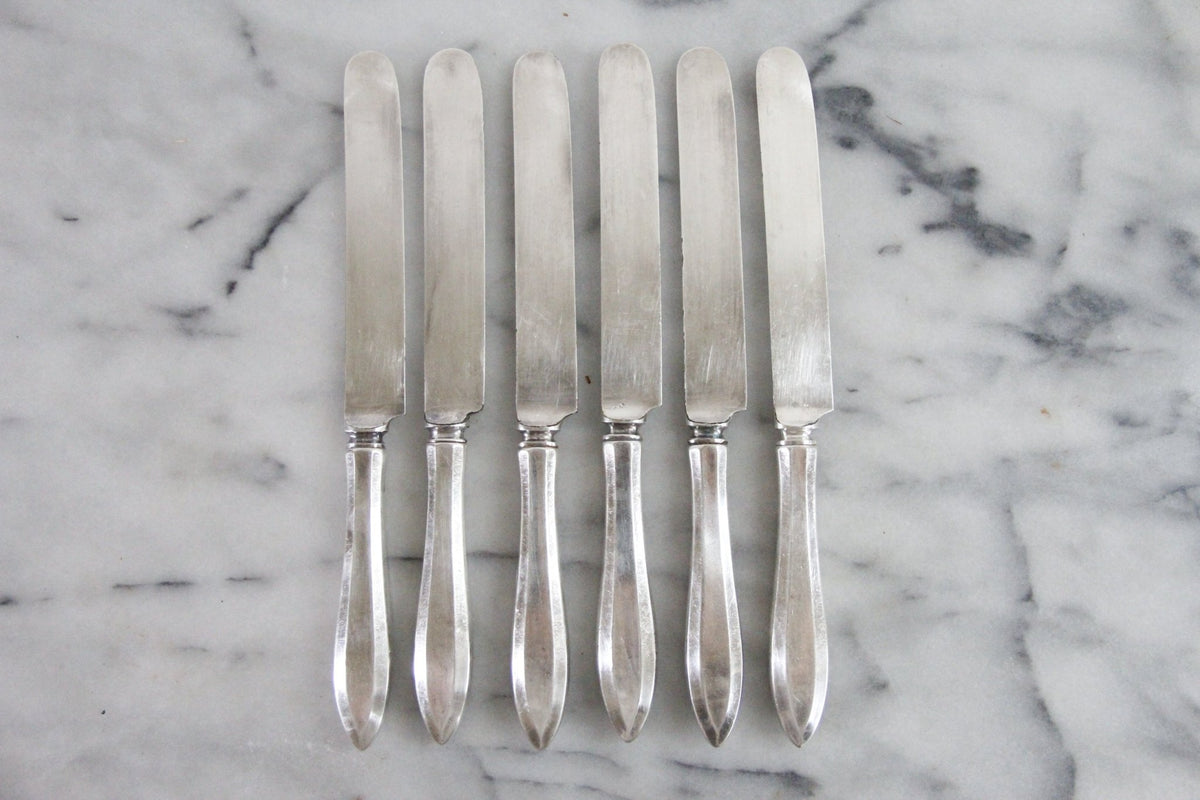 Antique Community Silverplate Dinner Knives | Set of 6 - Debra Hall Lifestyle