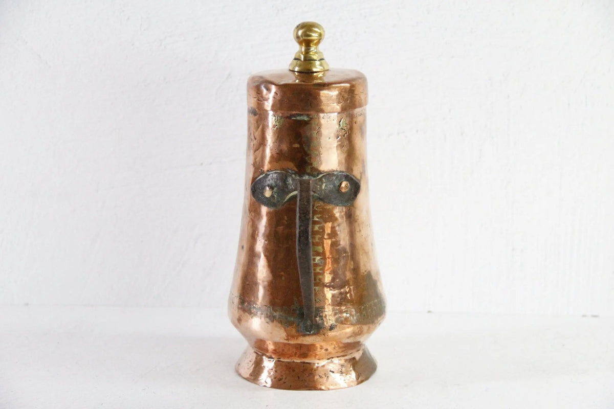 Antique Copper Coffee Pot | Handmade 19th C. French Kettle - Debra Hall Lifestyle