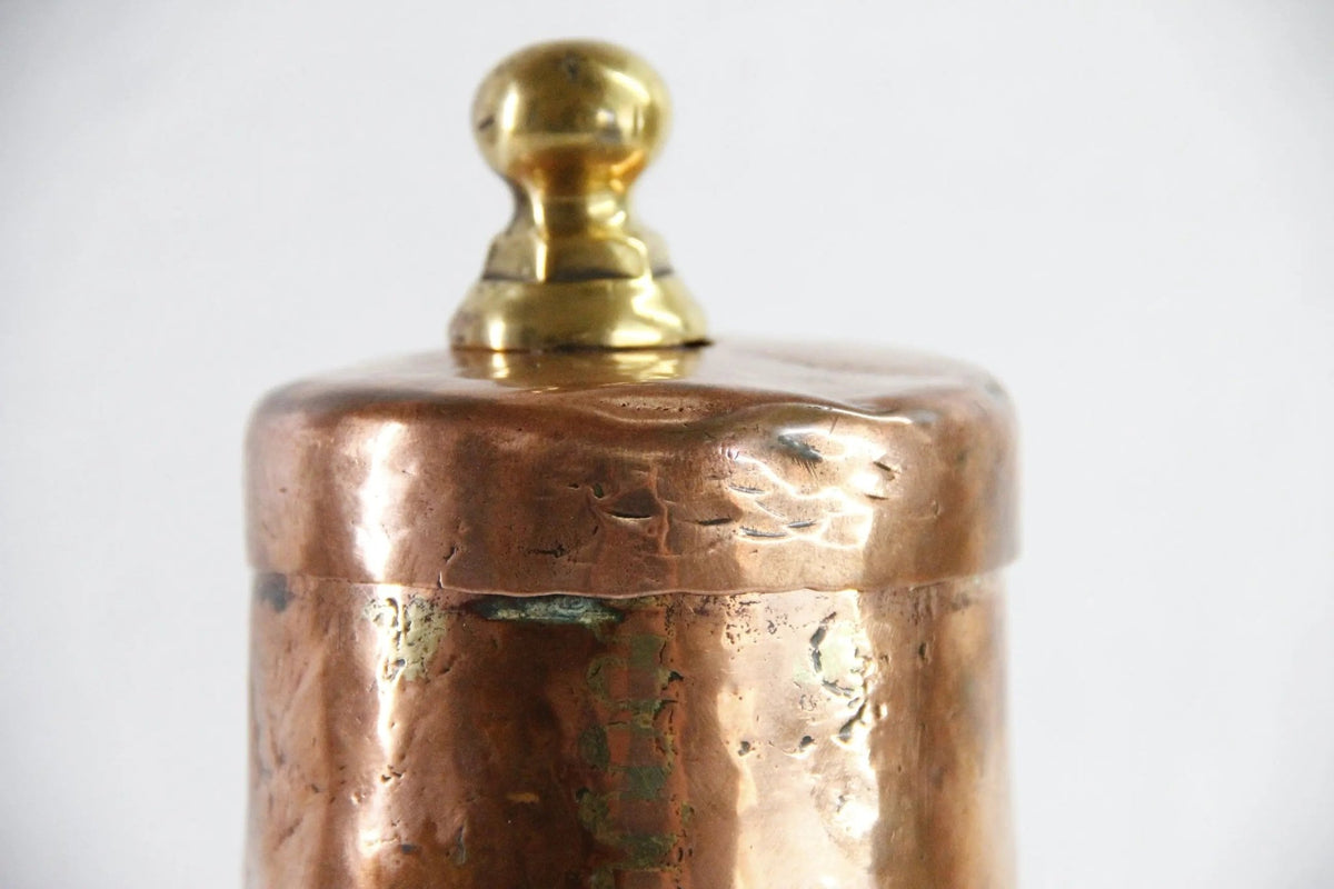 Antique Copper Coffee Pot | Handmade 19th C. French Kettle - Debra Hall Lifestyle