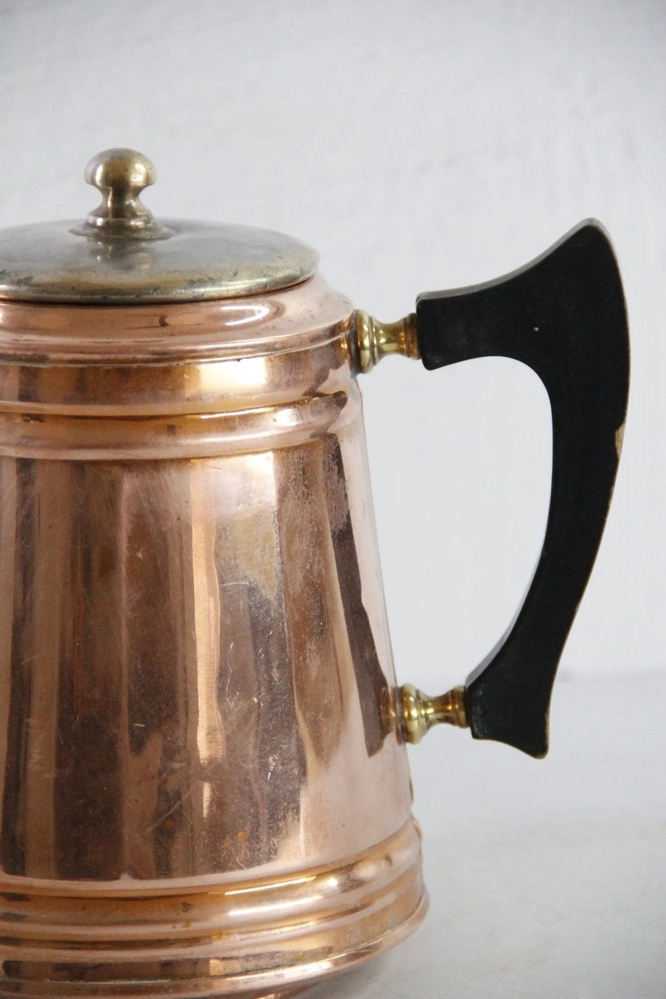 Antique Copper Coffee Pot | Manning Bowman Percolator - Debra Hall Lifestyle