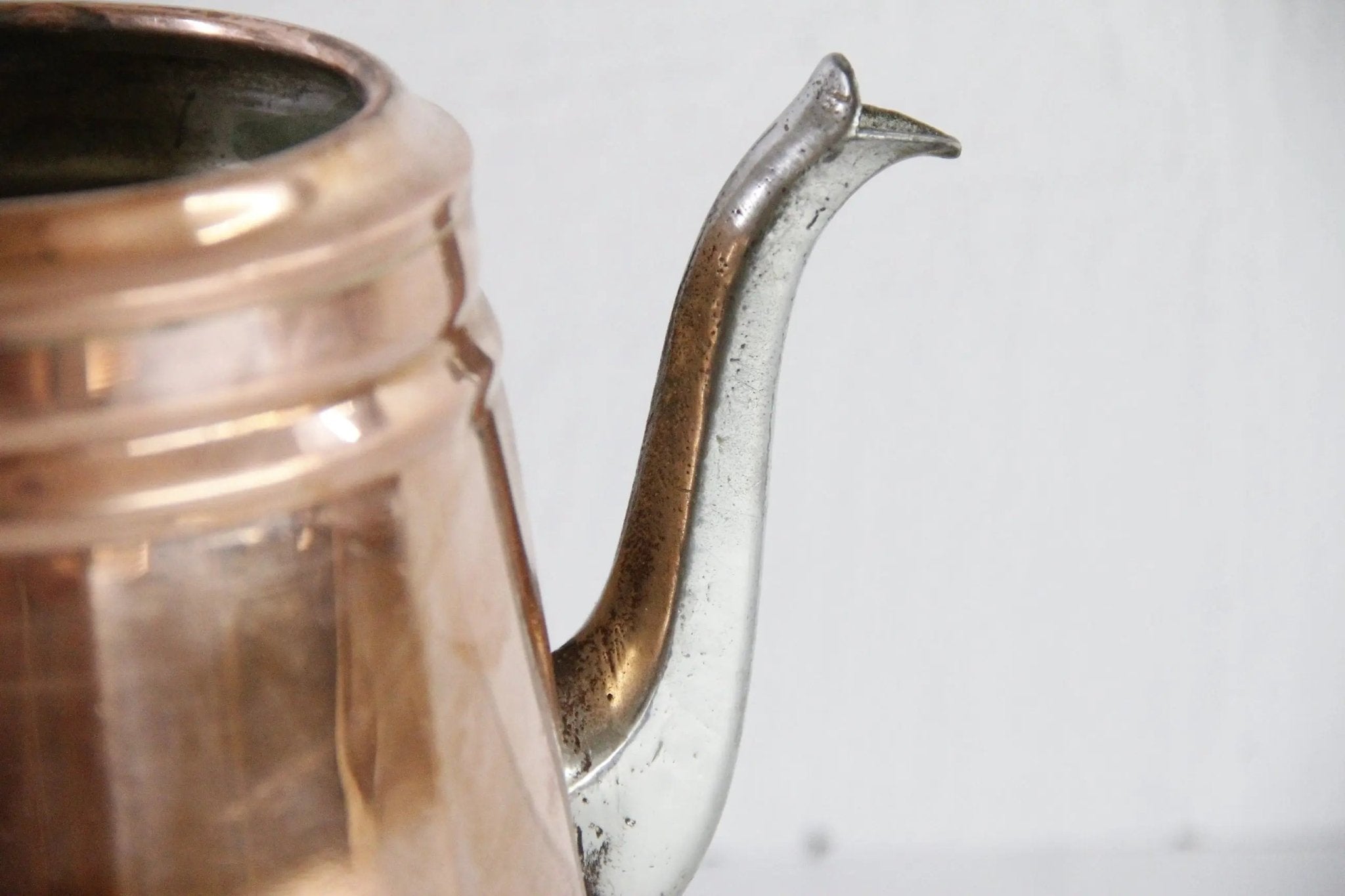 Antique Copper Coffee Pot | Manning Bowman Percolator - Debra Hall Lifestyle