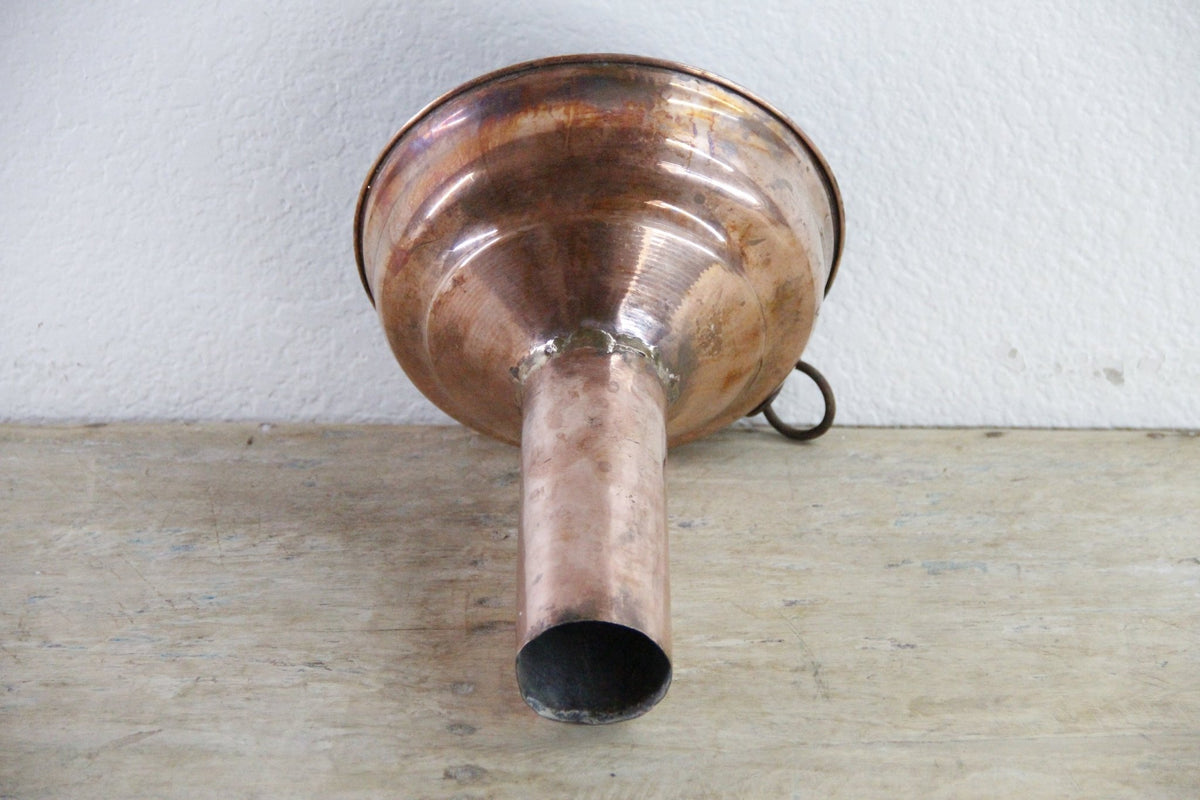 Antique Copper Funnel 19th Century Tinned Wine Beer Funnel - Debra Hall Lifestyle