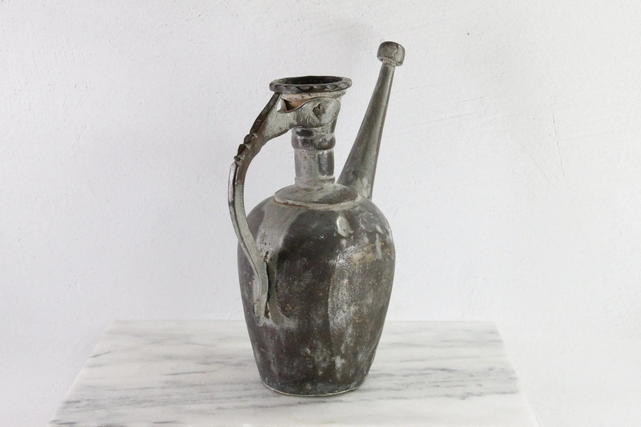Antique Copper Watering Can | 19th C. Turkish Hand Crafted - Debra Hall Lifestyle