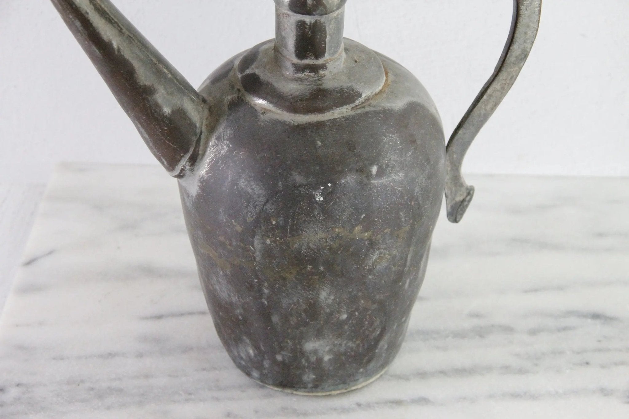 Antique Copper Watering Can | 19th C. Turkish Hand Crafted - Debra Hall Lifestyle