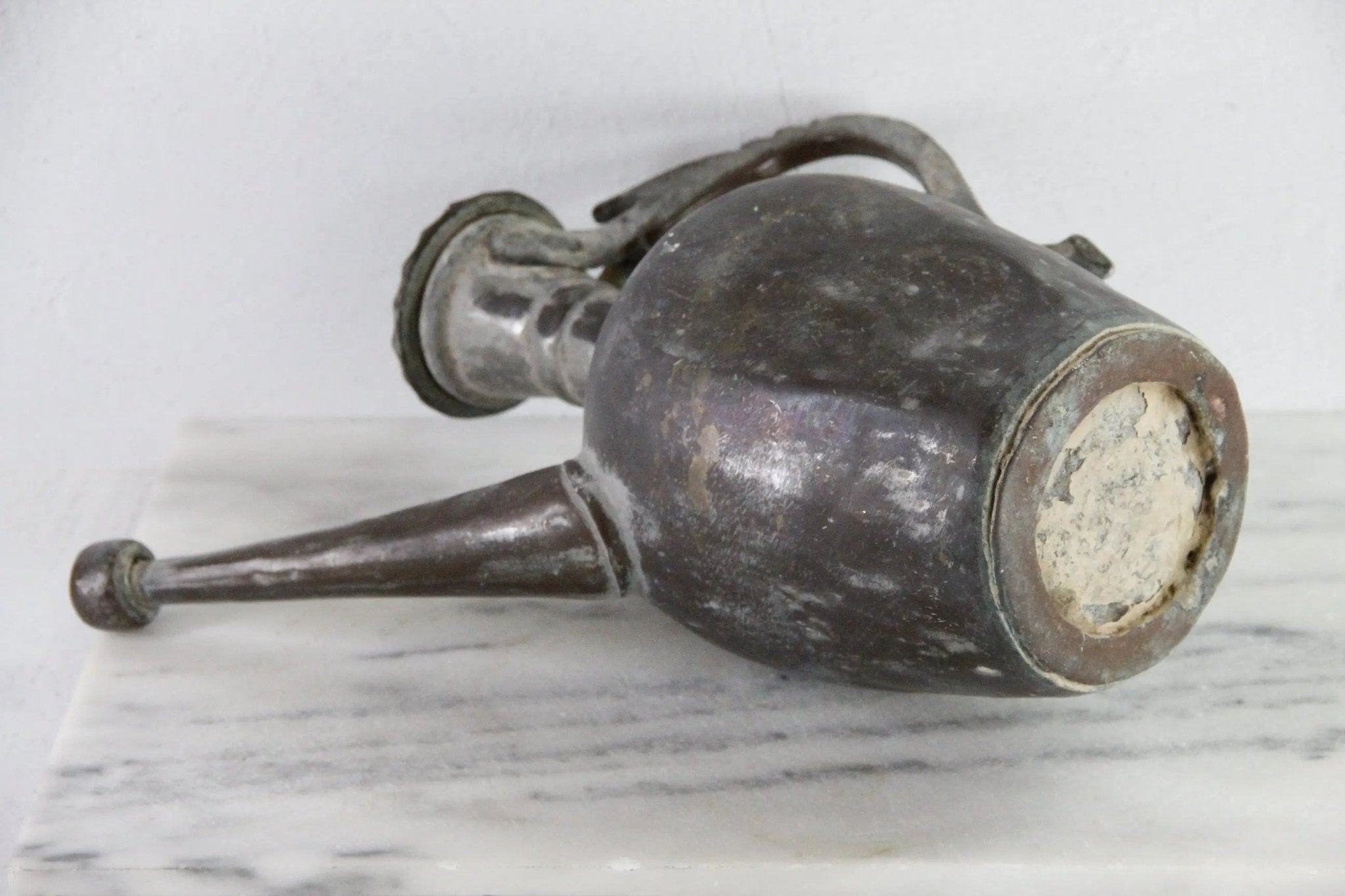 Antique Copper Watering Can | 19th C. Turkish Hand Crafted - Debra Hall Lifestyle
