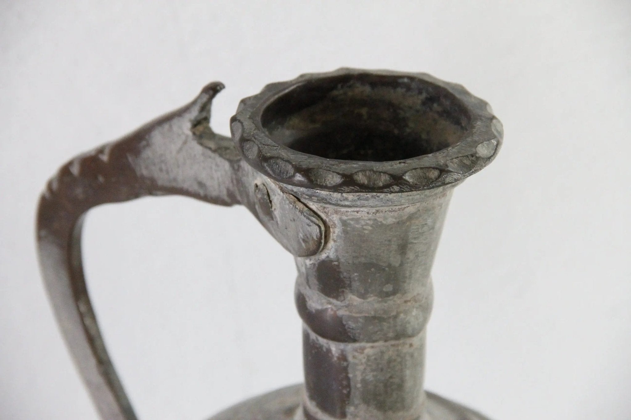 Antique Copper Watering Can | 19th C. Turkish Hand Crafted - Debra Hall Lifestyle
