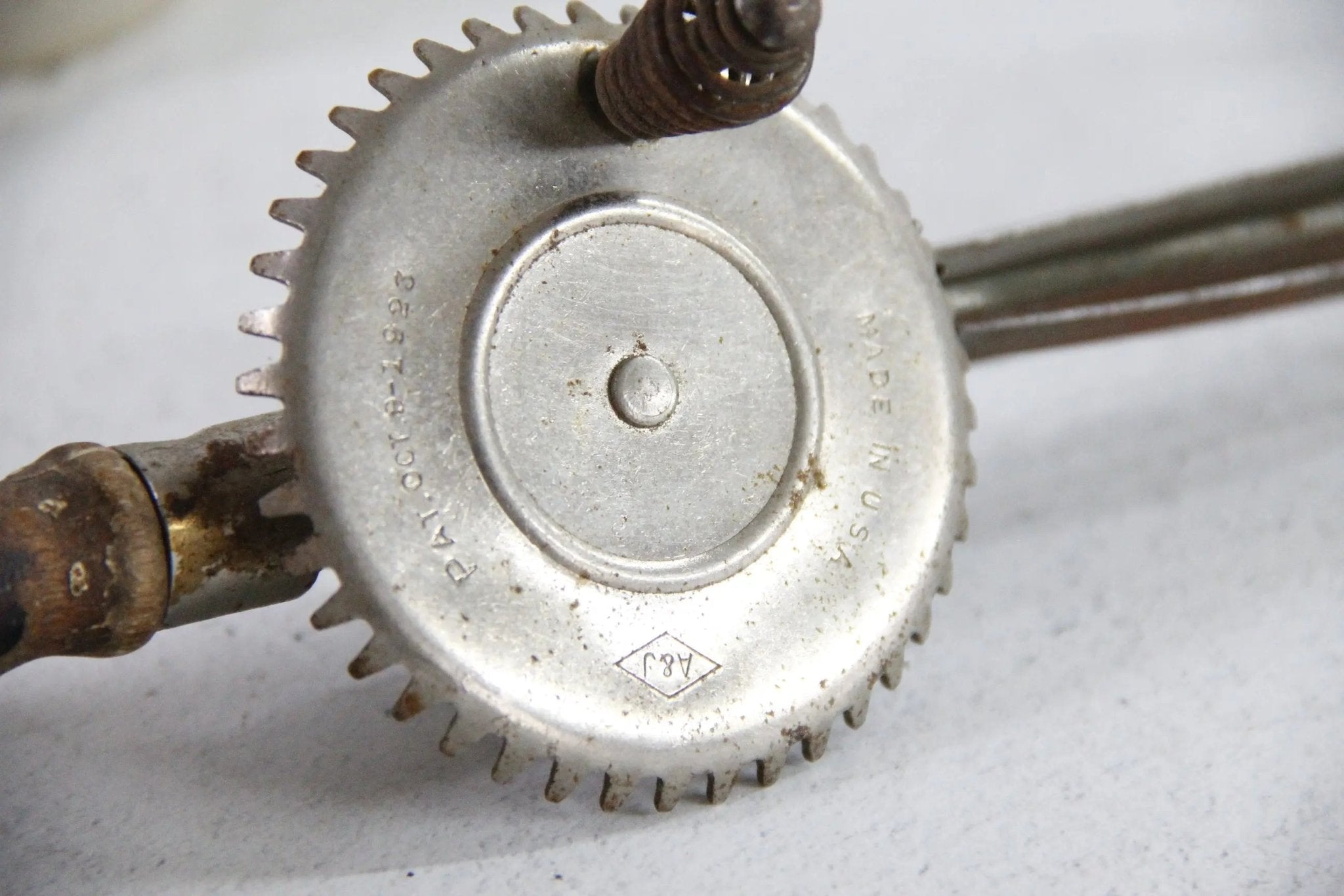 Antique Egg Beater | Farmhouse Kitchen Hand Mixer - Debra Hall Lifestyle