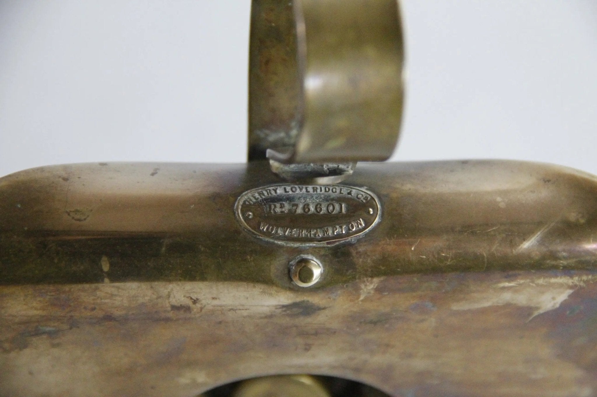 Antique English Chamberstick | 19th C. Brass Arts & Crafts Candle Holder - Debra Hall Lifestyle