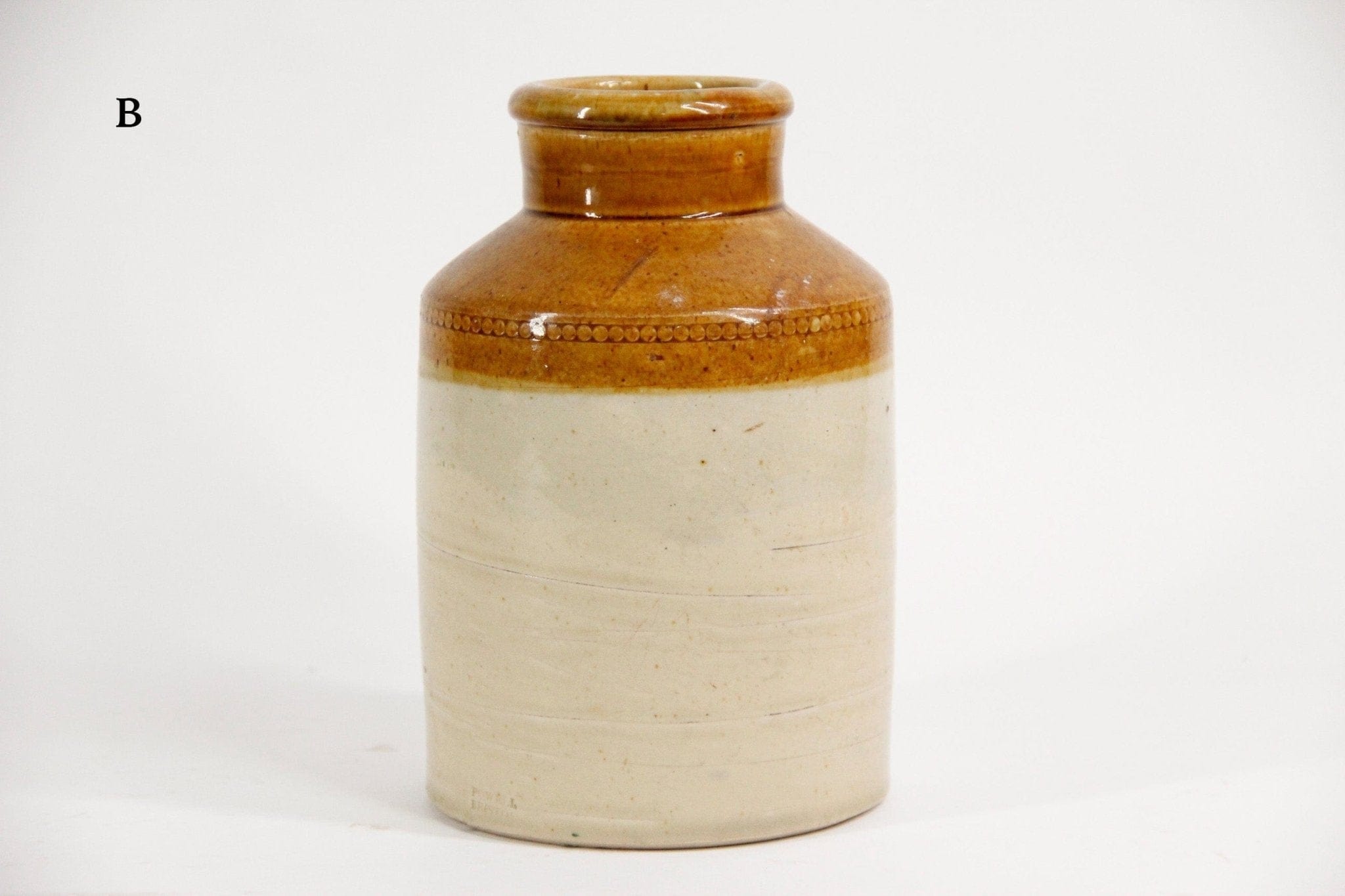 Antique Stoneware Canning Jars from England  B