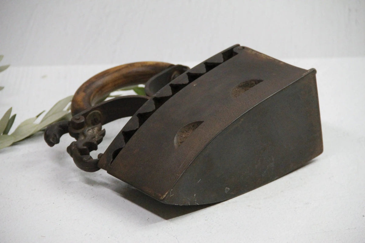 Antique Flat Iron-Large Coal | 19th C. French Decor - Debra Hall Lifestyle