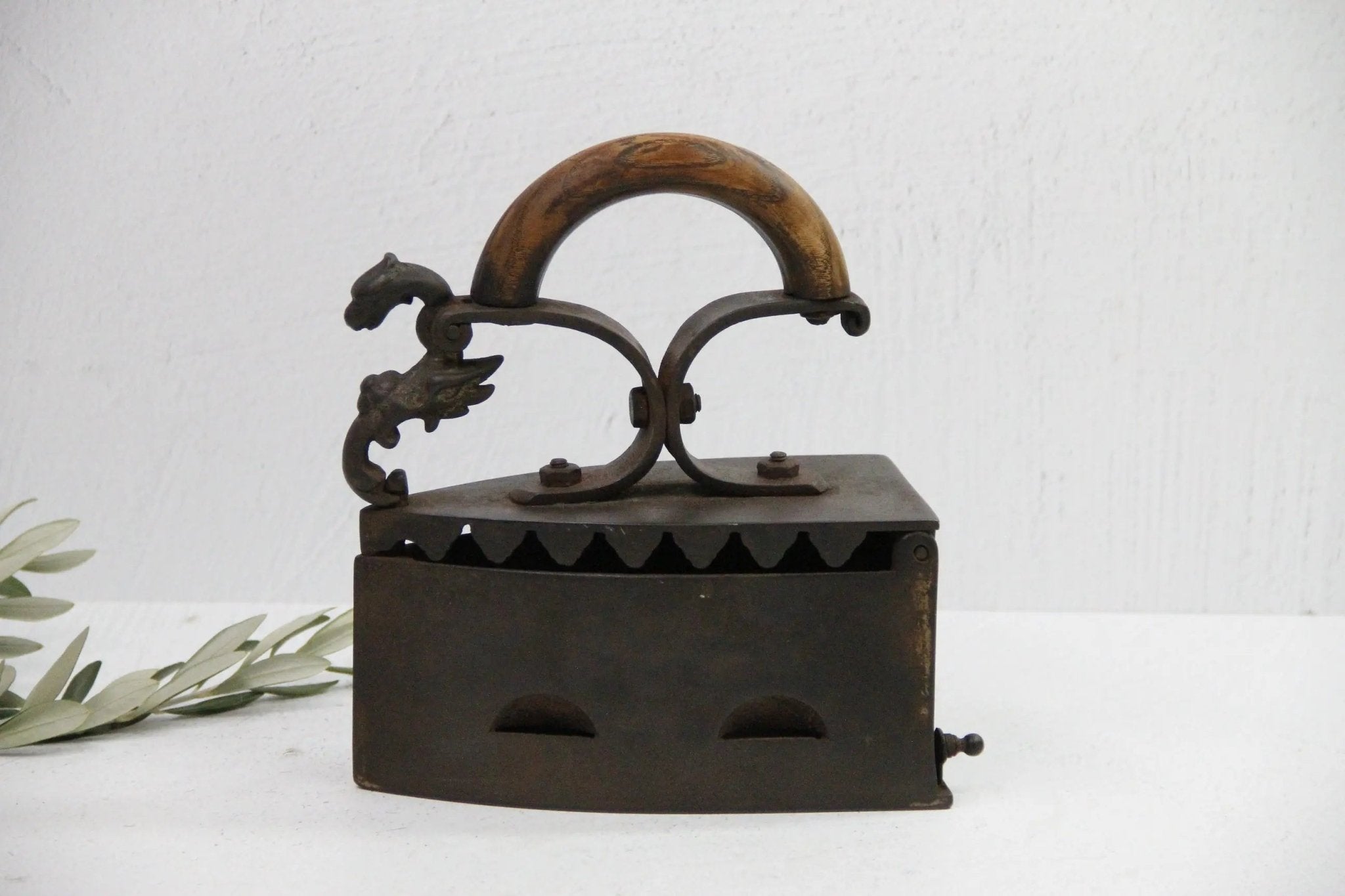 Antique Flat Iron-Large Coal | 19th C. French Decor - Debra Hall Lifestyle